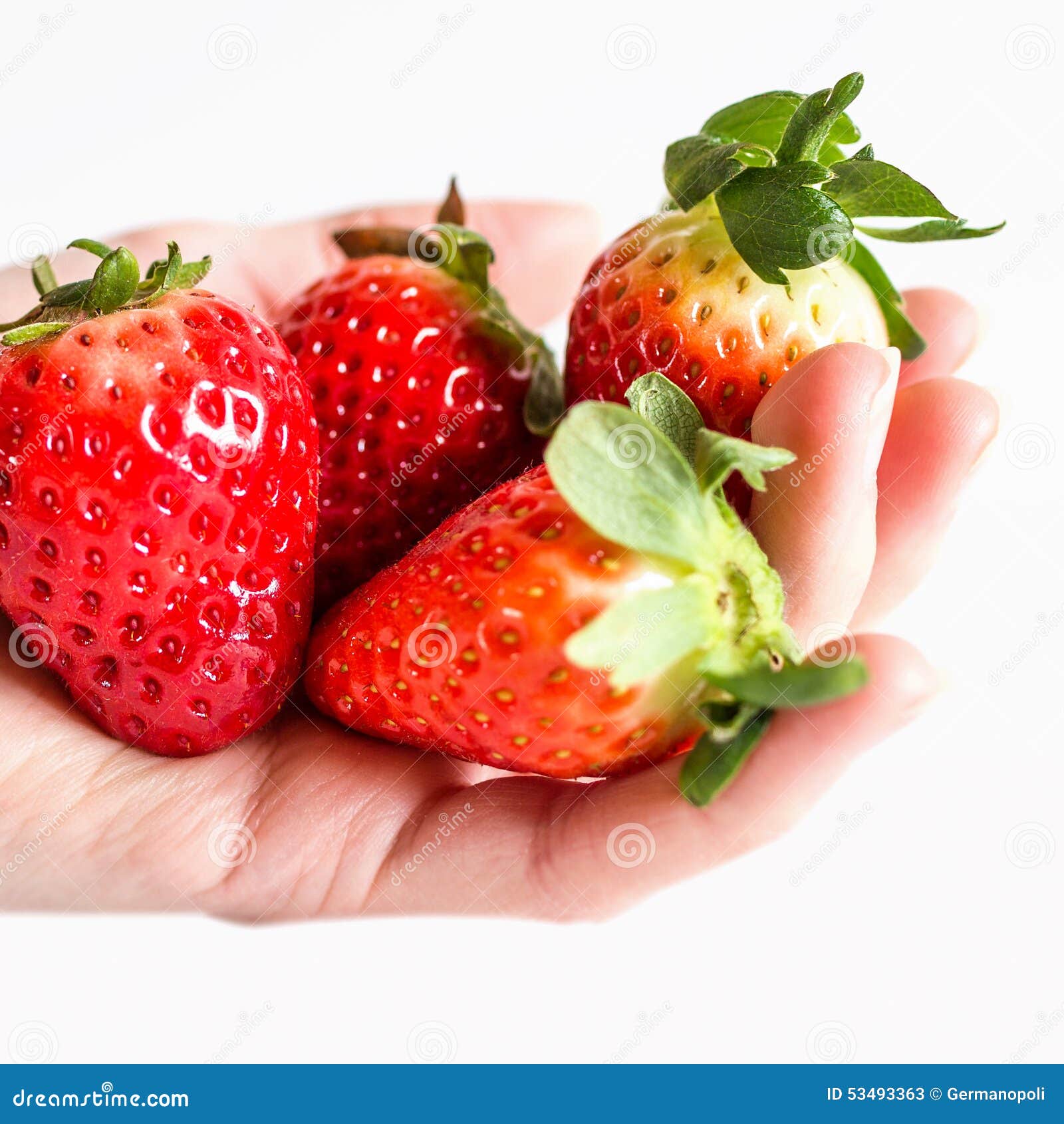 handful of strawberries