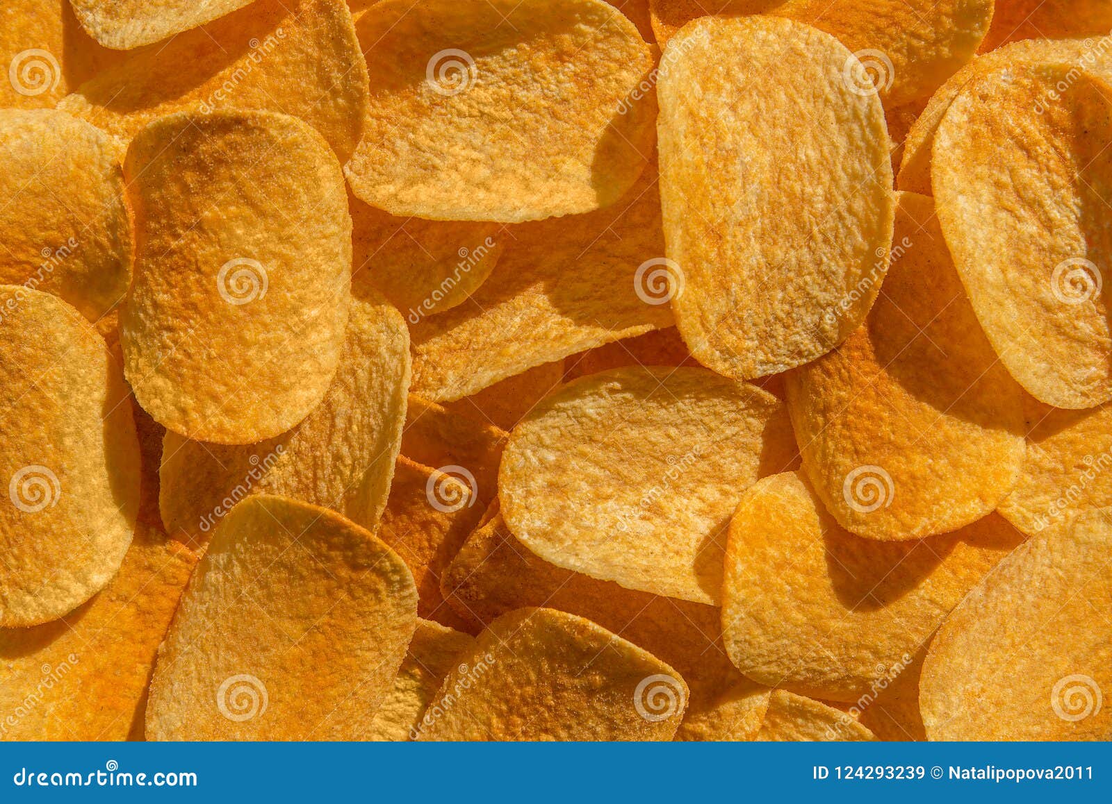 Handful of Yellow Potato Chips Stock Image Image of fastfood, fast