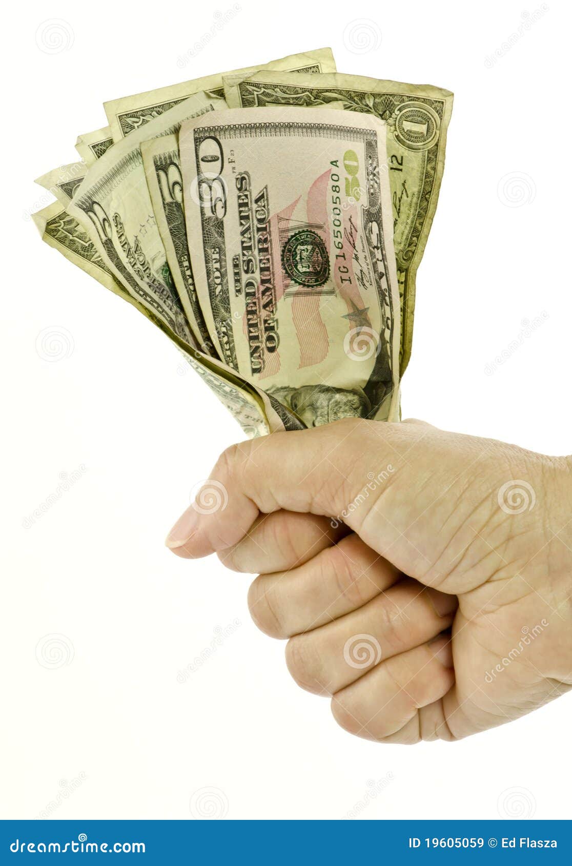 Handfull of money stock image. Image of rich, debt, greed - 19605059