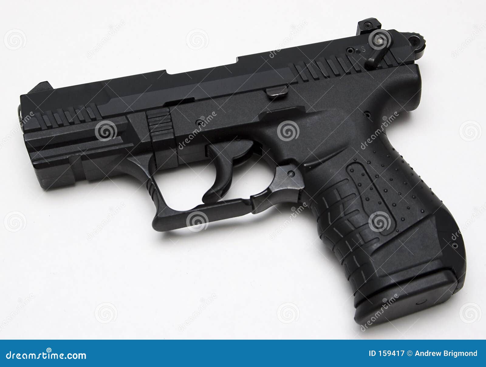 Handgun stock image. Image of police, castle, weapon, trigger 159417