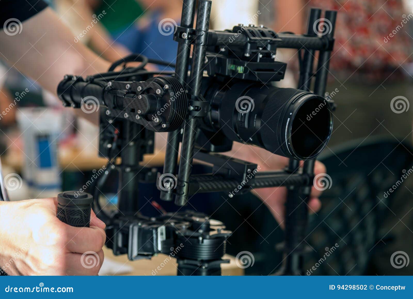 Handheld camera gimbal stock photo. Image of movie, camera 94298502
