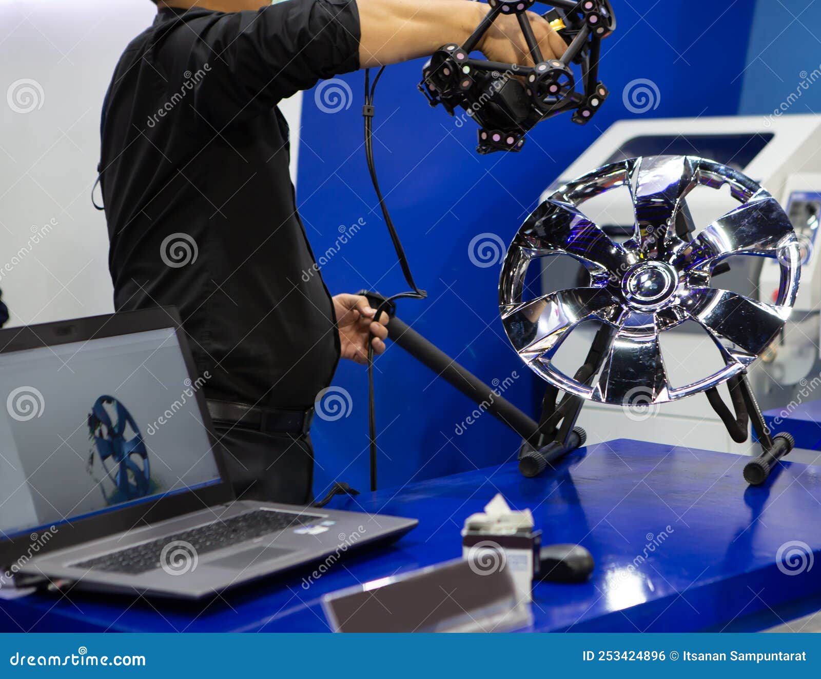 Handheld 3D Scanner or Portable CMM Stock Photo Image of precision