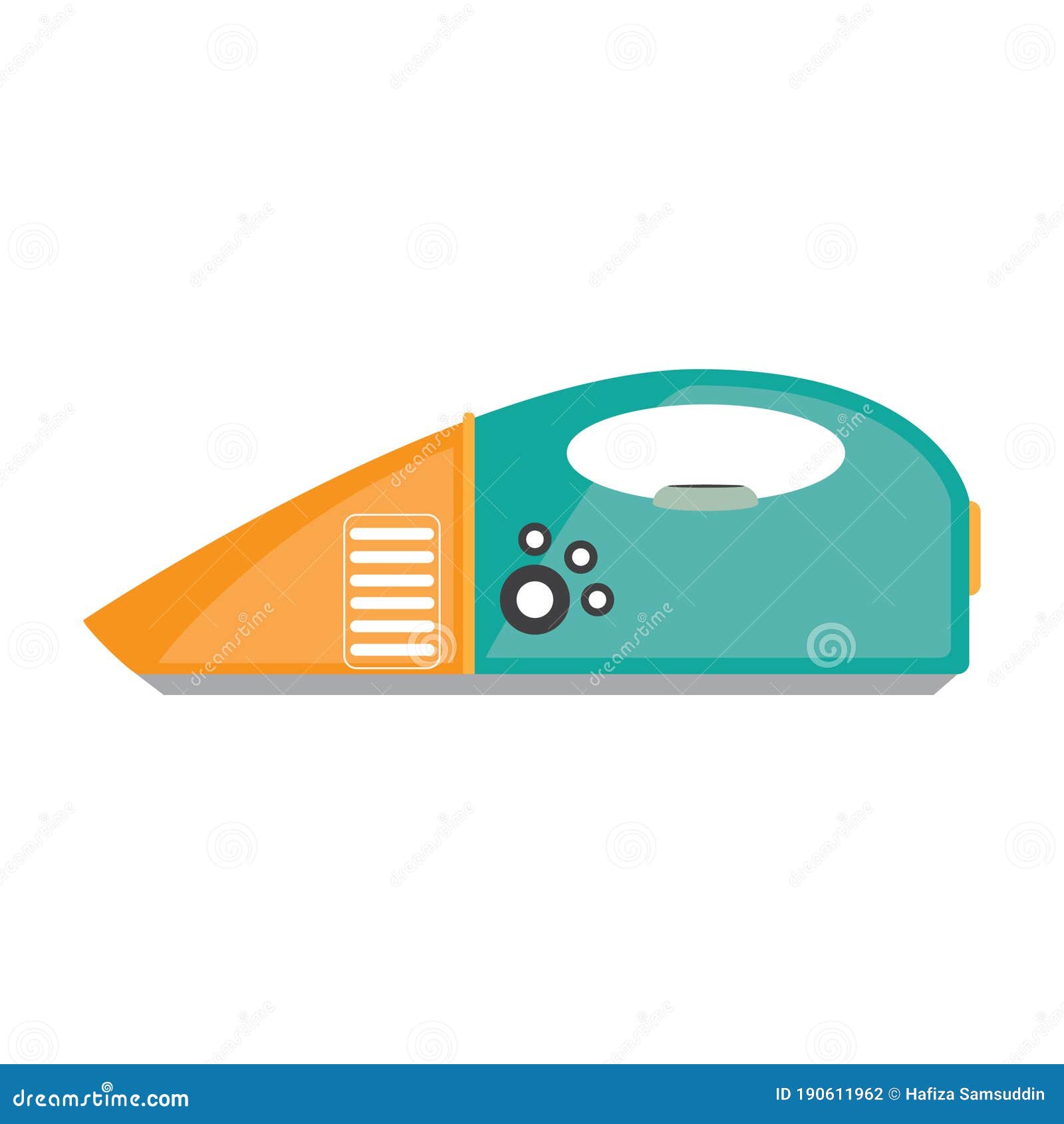 Handheld Vacuum. Vector Illustration Decorative Design Stock Vector