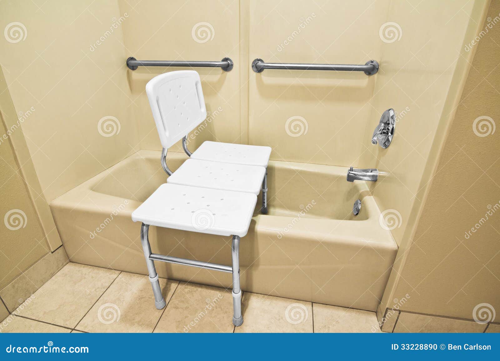 Handicap Bathing Chair Stock Photo Image Of Plastic 33228890