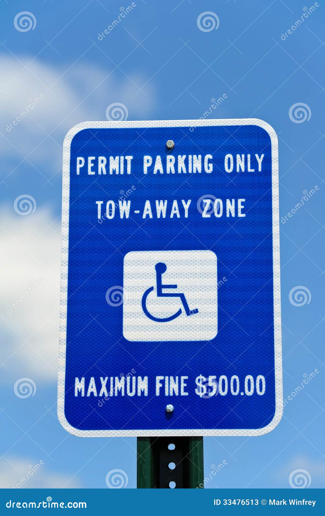 Handicap Parking Sign stock image. Image of handicapped 33476513