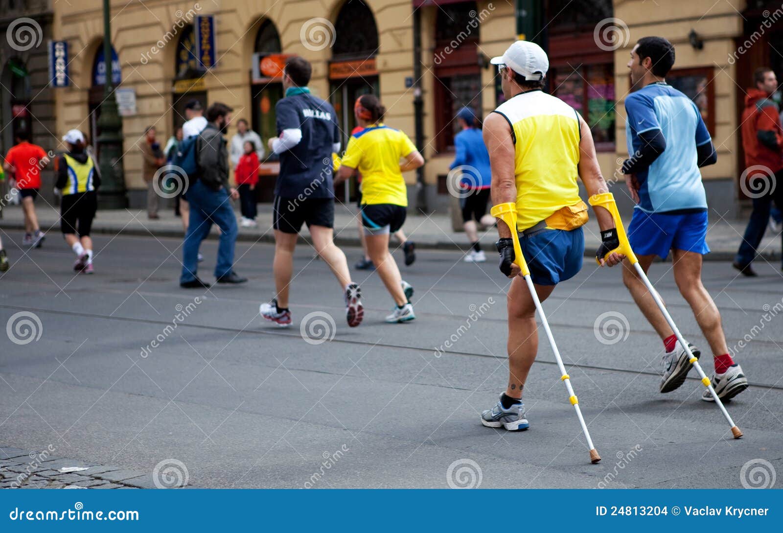 Handicapped Runner On PIM Editorial Stock Image Image 24813204