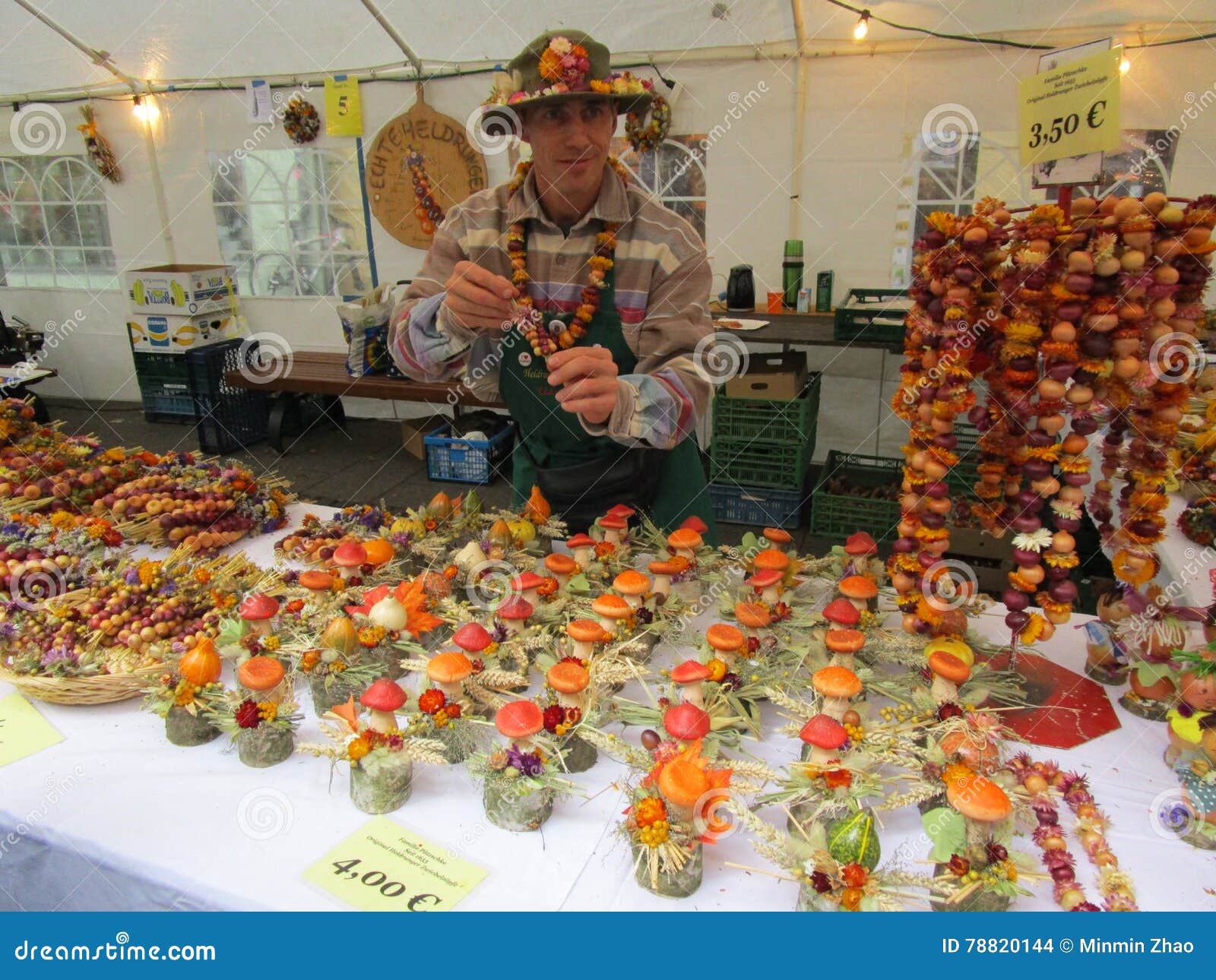 Handicrafts on Onion Festival in Weimar Editorial Stock Image Image