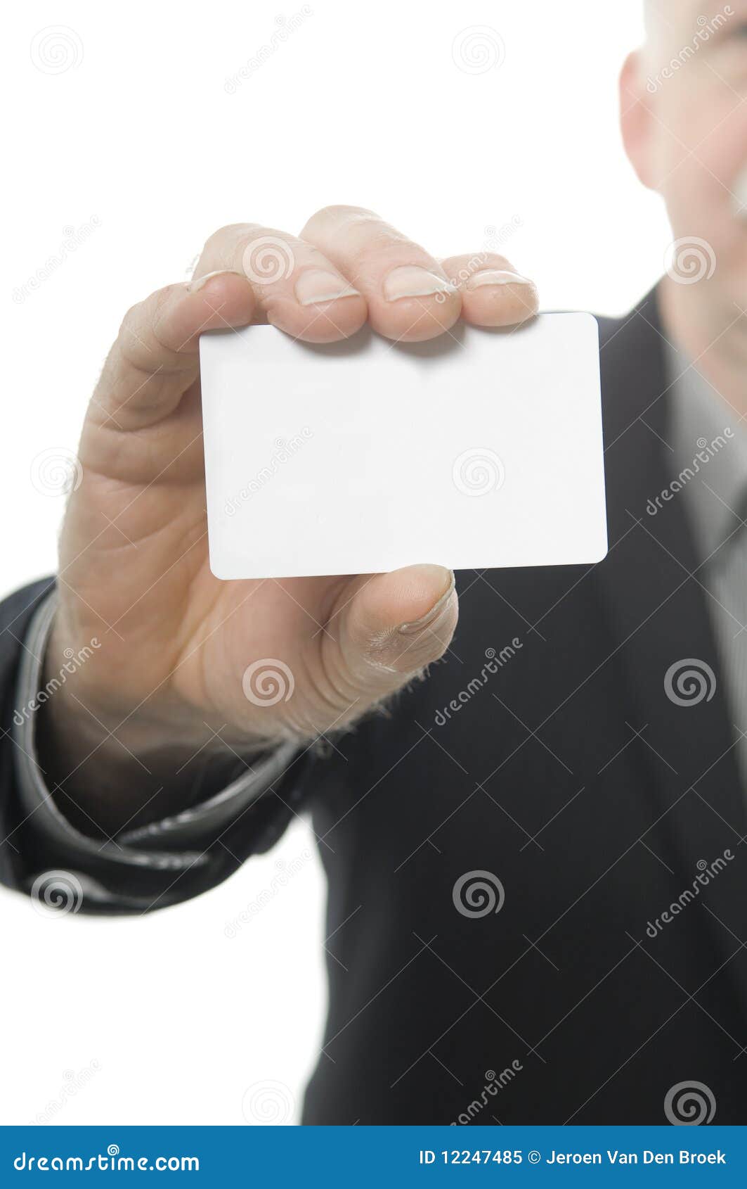 Handing Out a Business Card Stock Image Image of adult, hand 12247485