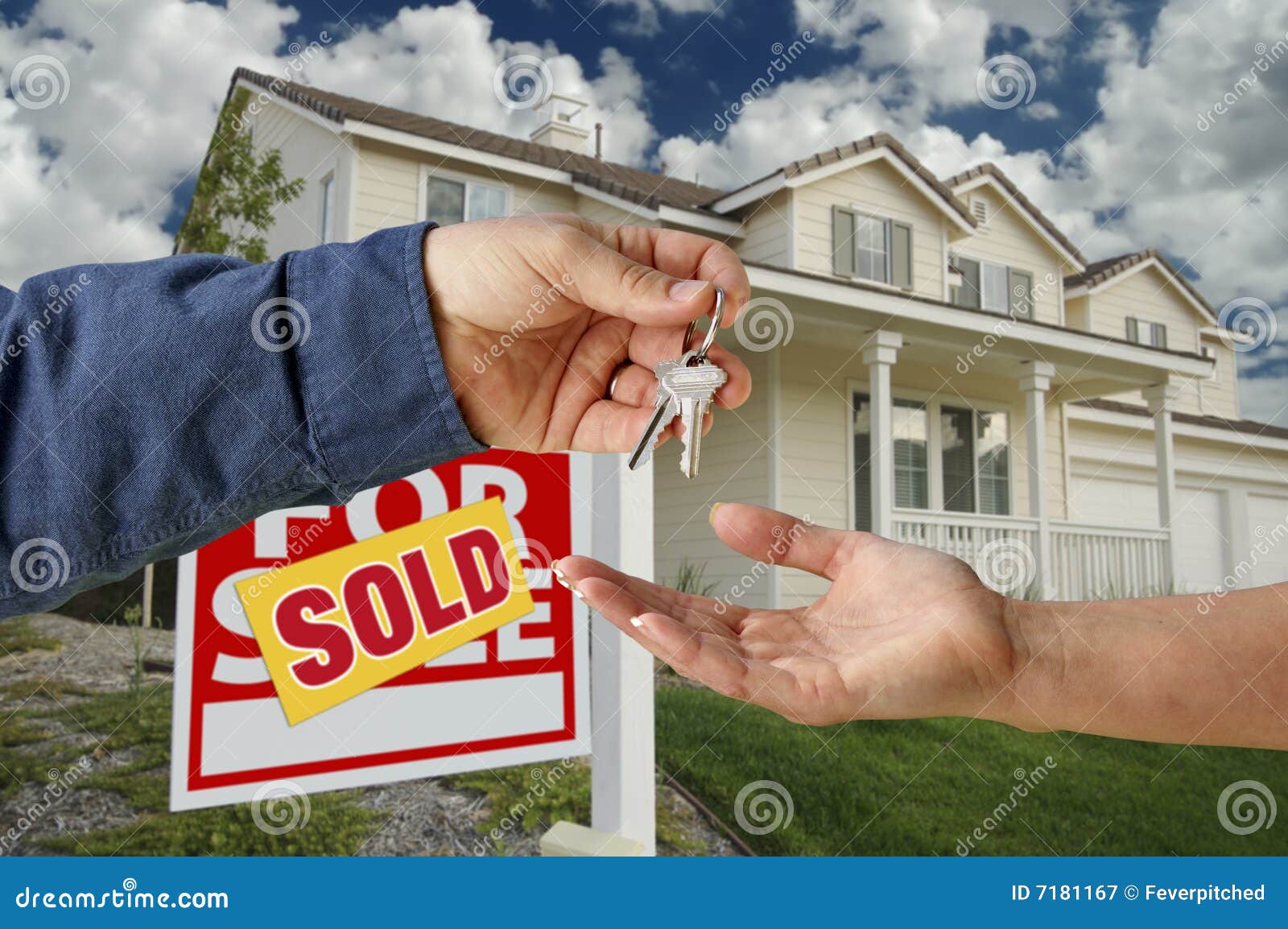 Handing Over the Keys To a New Home Stock Image Image of modern, buyer 7181167
