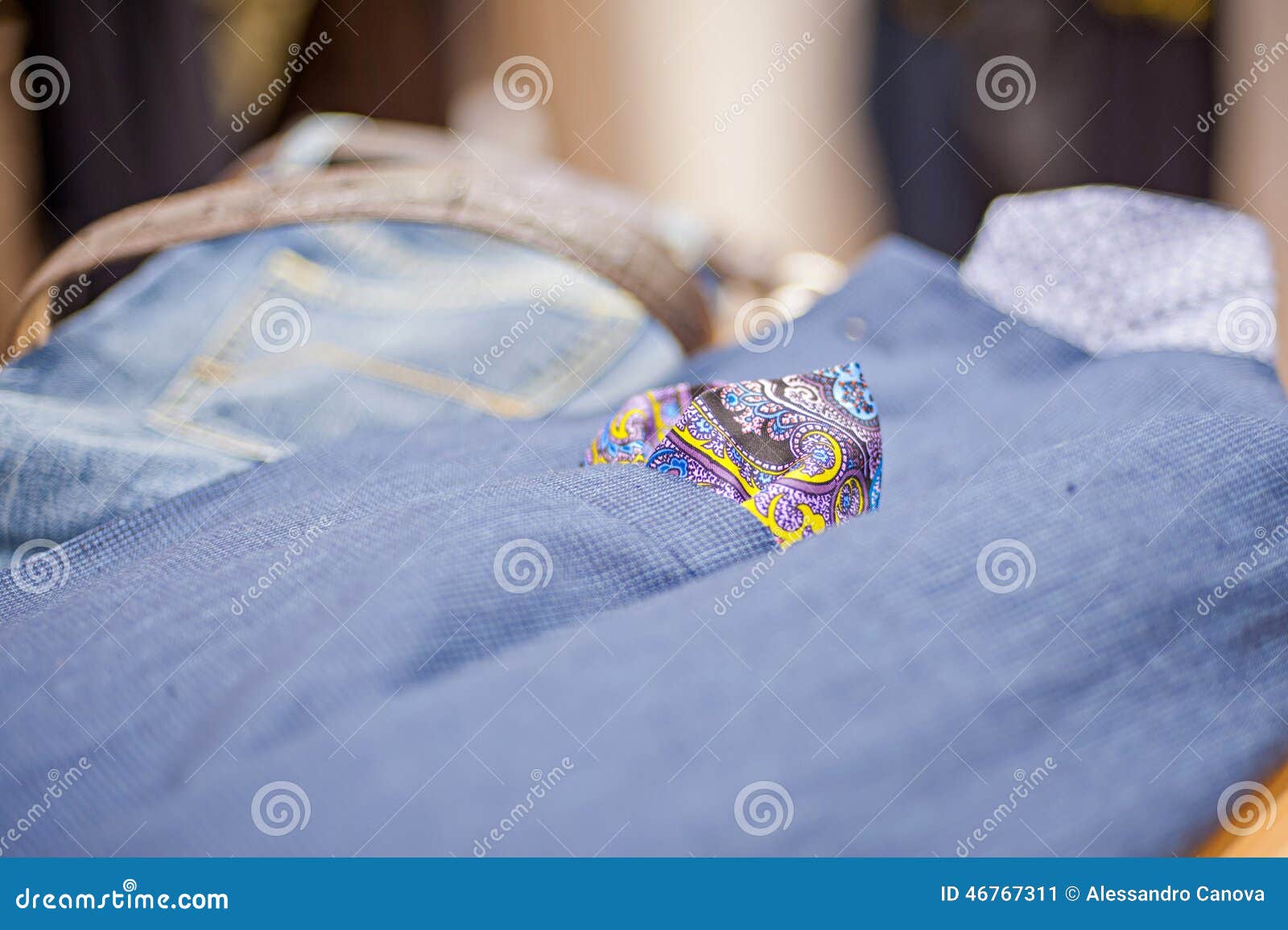 Handkerchief in His Jacket Pocket Stock Image Image of detail, pocket