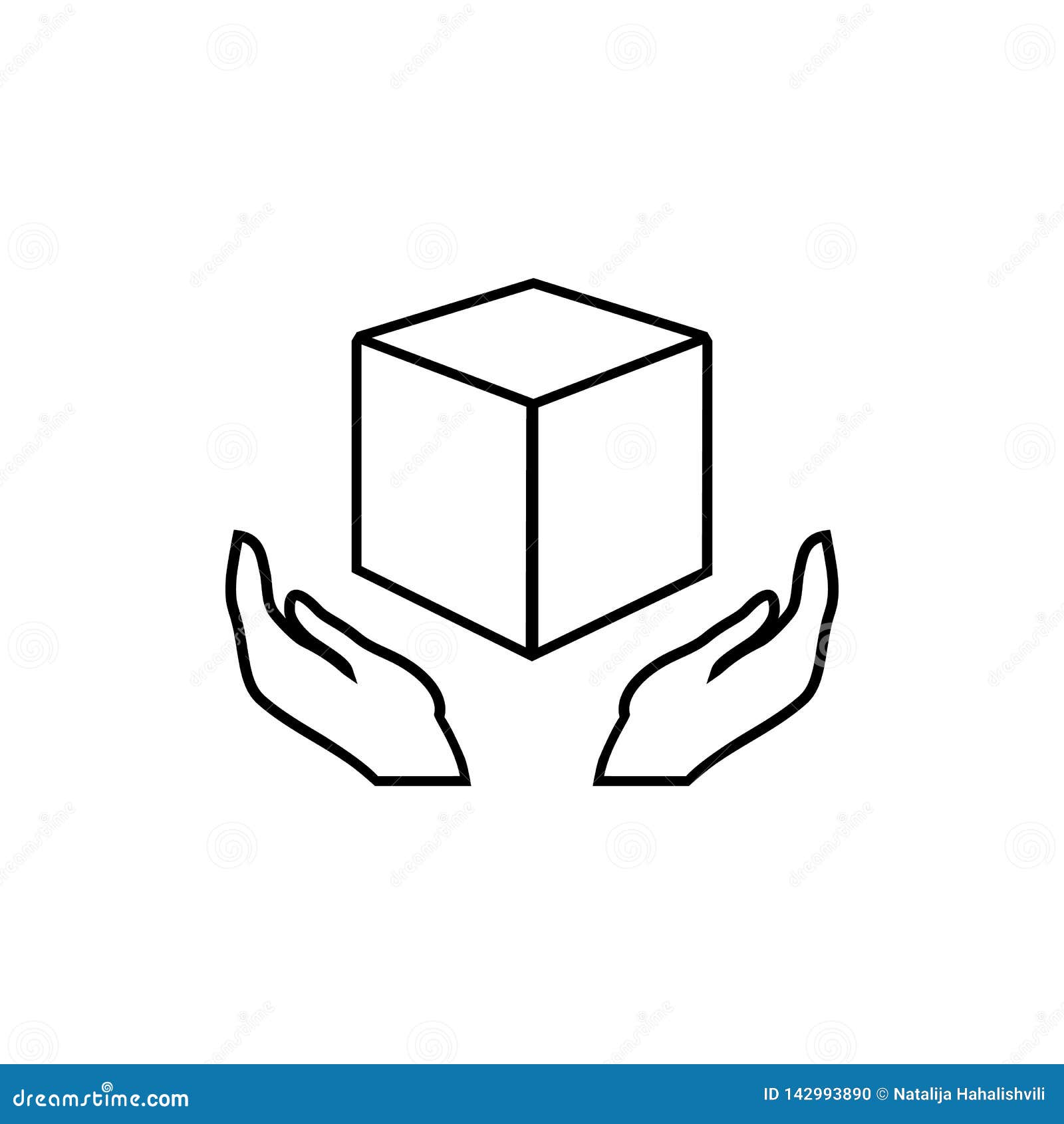 Handle With Care Icon Packaging Sign Delivery Rule Symbol Stock Vector Illustration Of Delivery Background