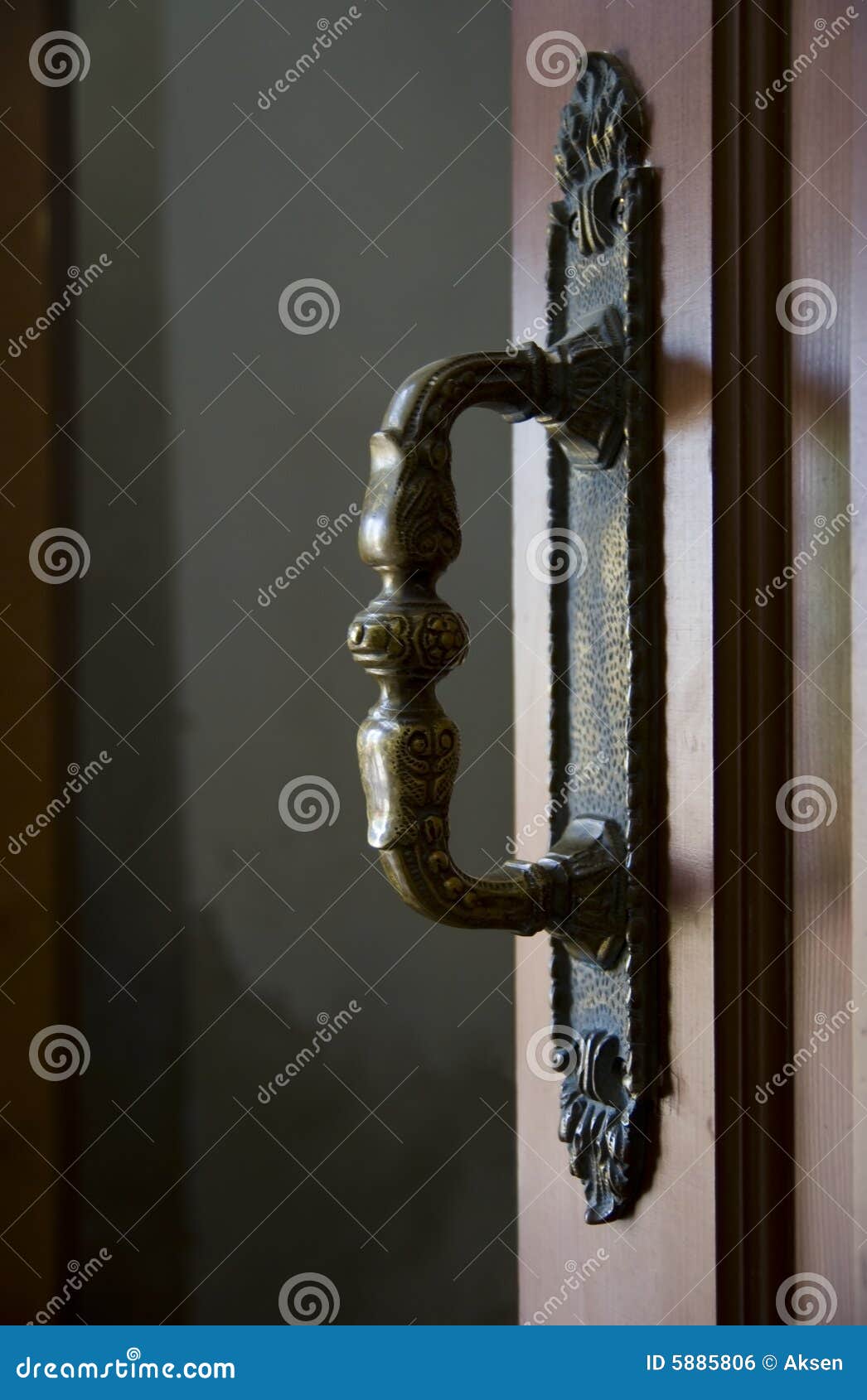 The handle of an open door stock photo. Image of handle 5885806