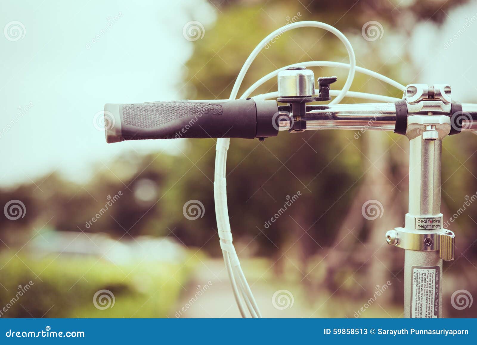 Handlebar from Bicycle in Vintage Tone Stock Image Image of cycle