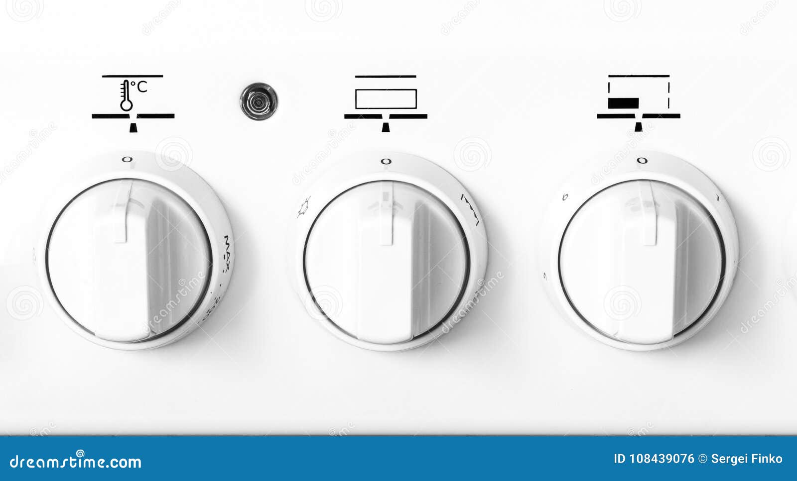Handles of electric cooker stock photo. Image of metal 108439076
