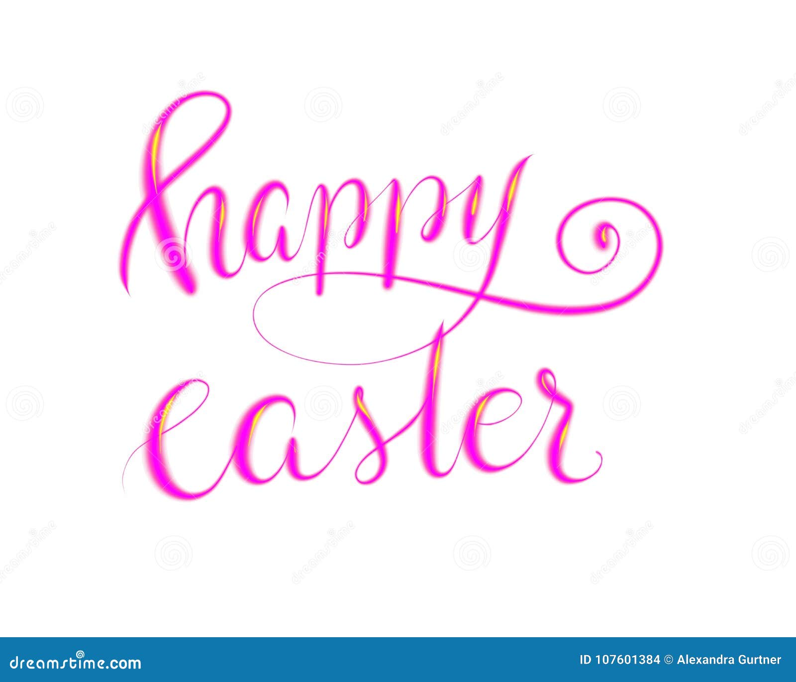 handlettered text happy easter for easter cards