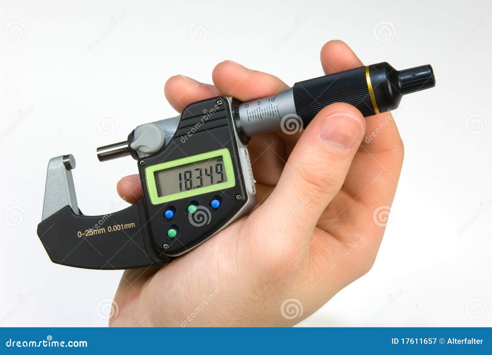 handling of a micrometer