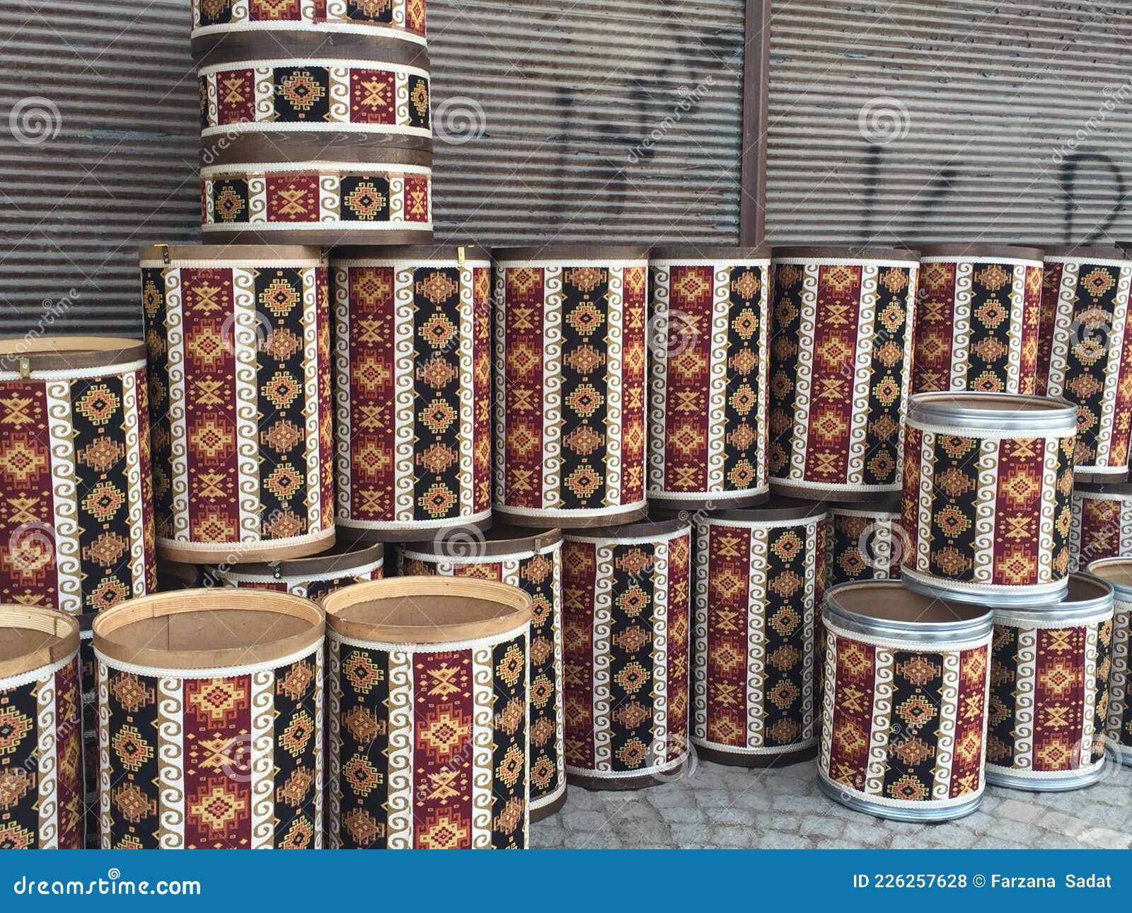 HandMade Basket with Drums in Stock Photo Image of storage, sitting 226257628