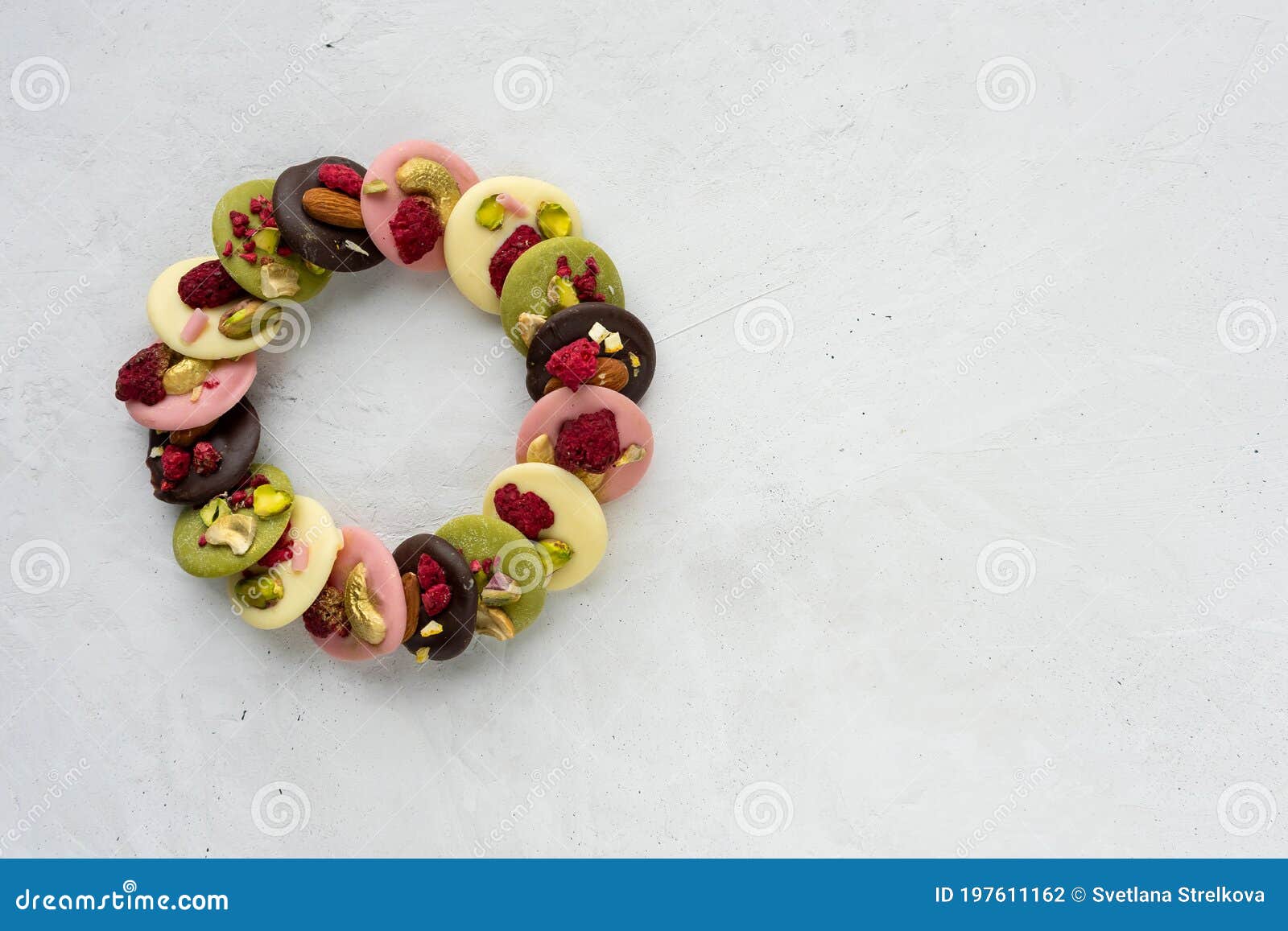 Handmade Belgian Chocolate with Berries and Nuts Stock Photo Image of