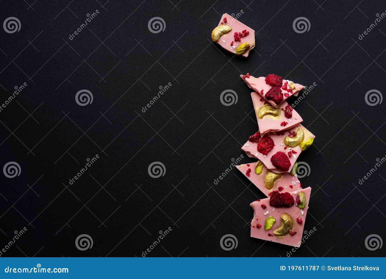 Handmade Belgian Chocolate with Nuts and Berries Stock Image Image of