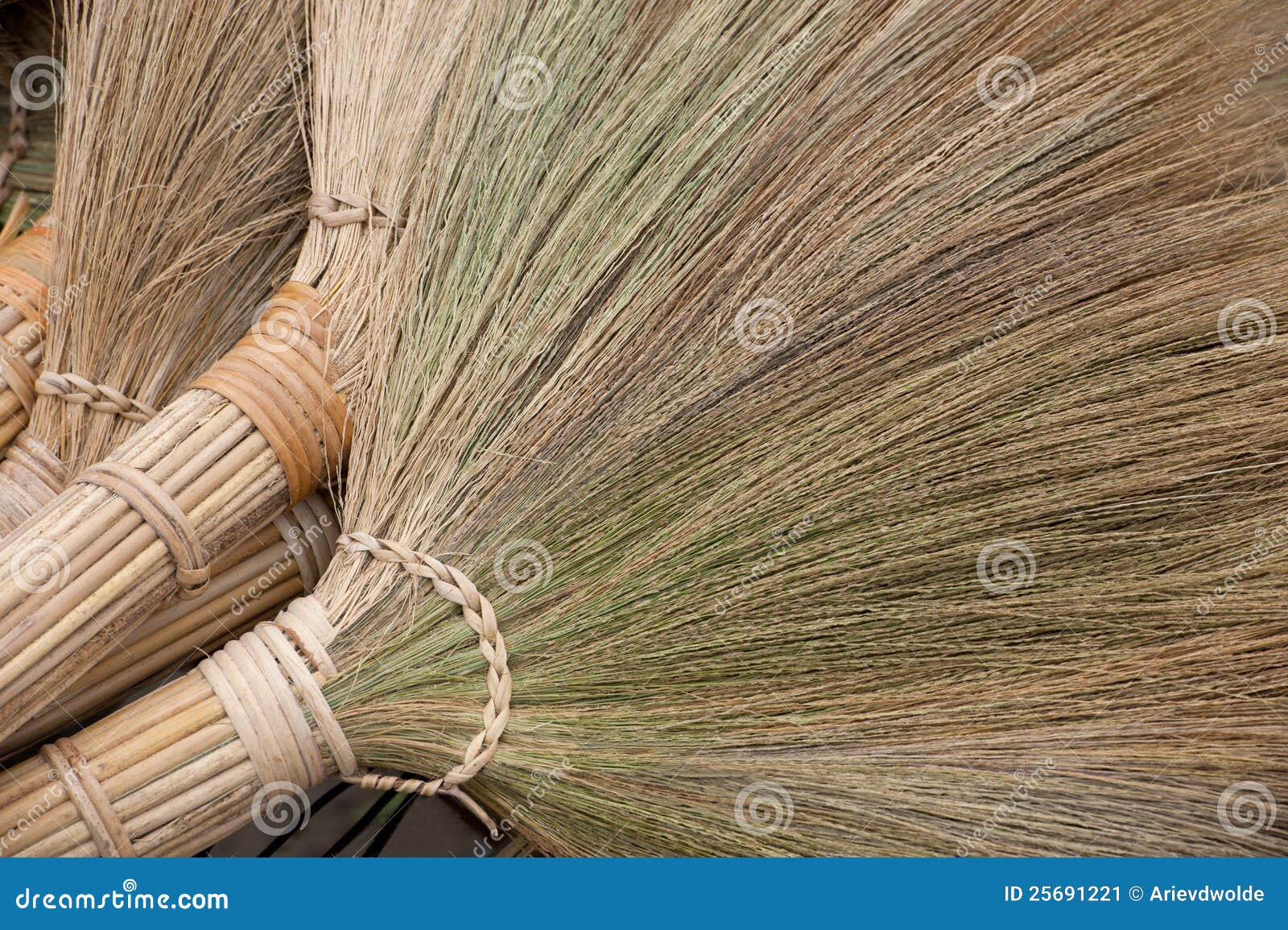 Handmade brooms stock image. Image of braided, housework 25691221