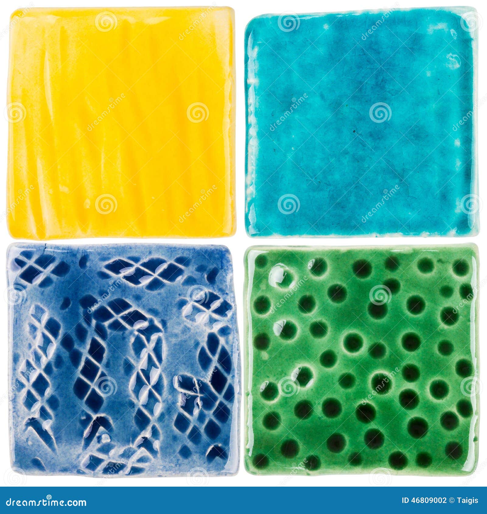 Handmade ceramic tiles stock photo. Image of decoration 46809002
