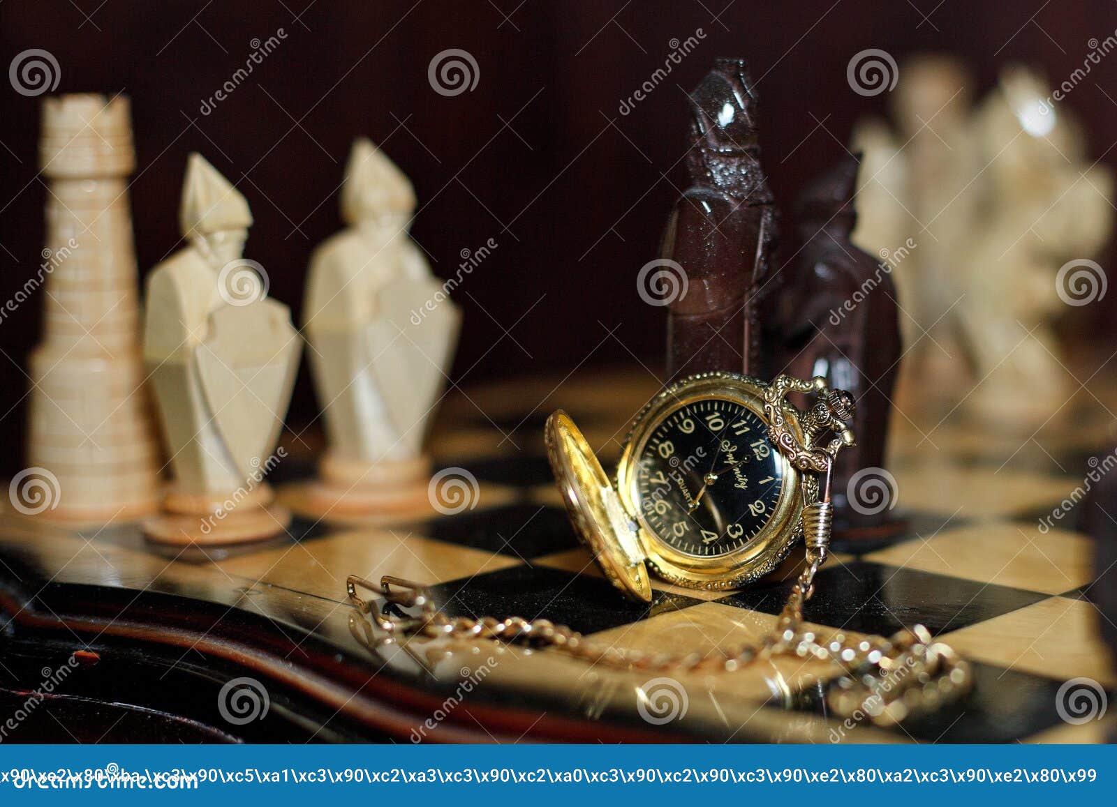 Handmade Chess Pocket Watches Editorial Photo Image of confrontation