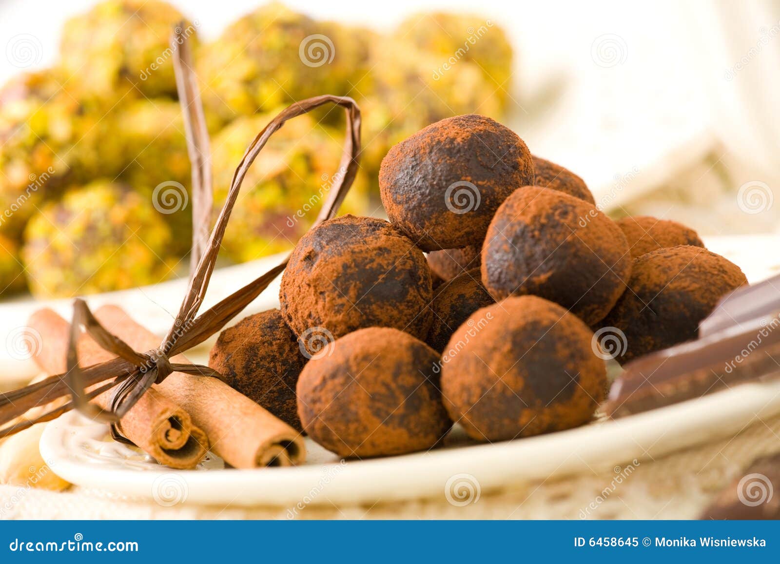 Handmade Chocolates stock image. Image of balls, sweet - 6458645