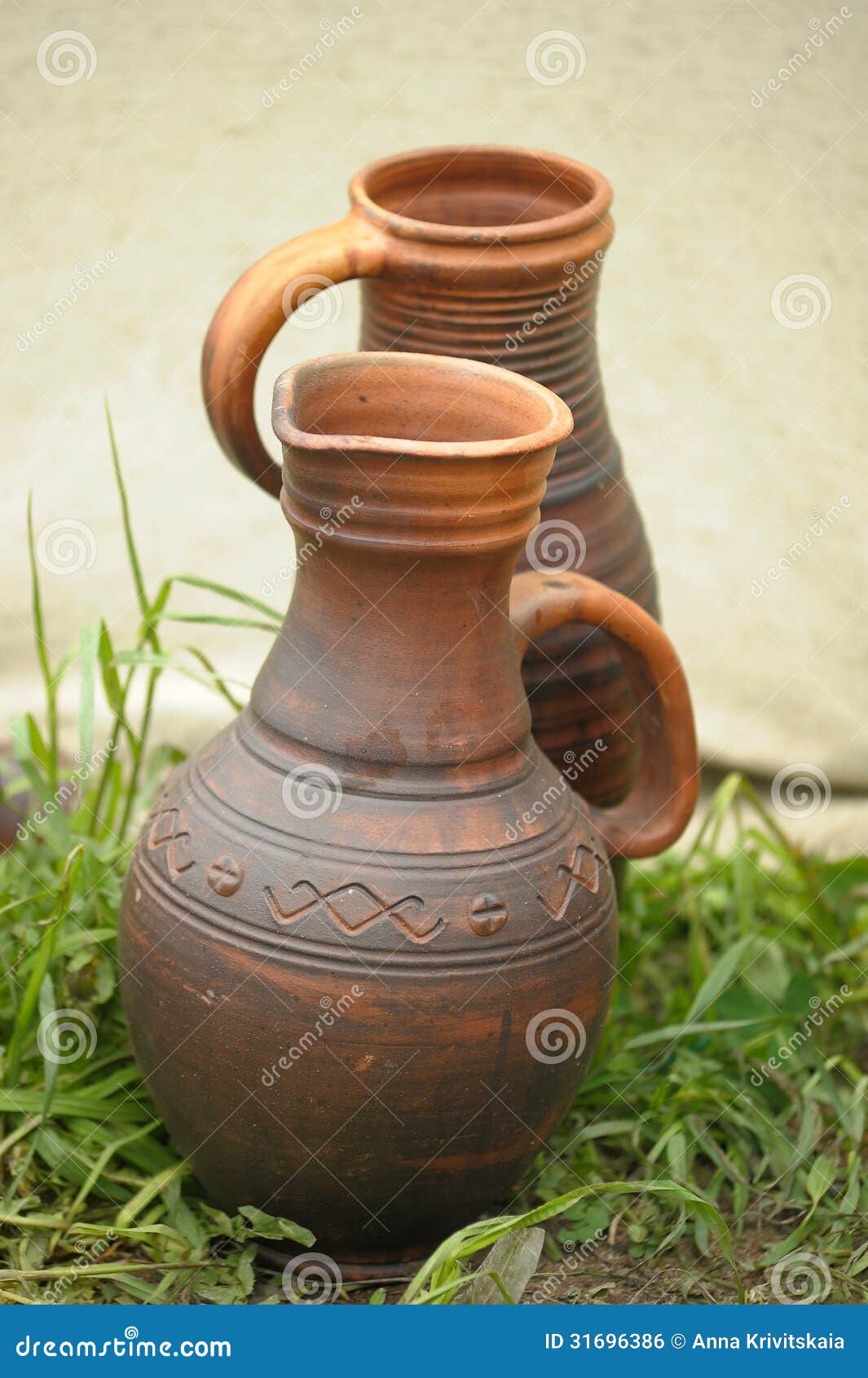 Handmade clay pots stock photo. Image of potter, pots 31696386