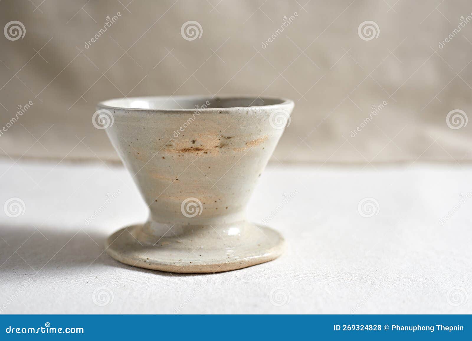 Handmade Coffee Dripper Ceramic Stock Photo Image of caffeine