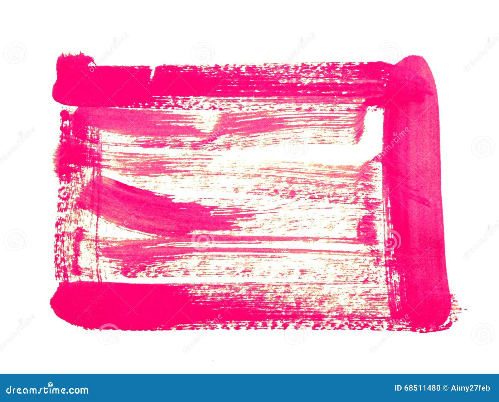 Handmade Copyspace Square Frame Made with Brush Strokes of Oil Paint