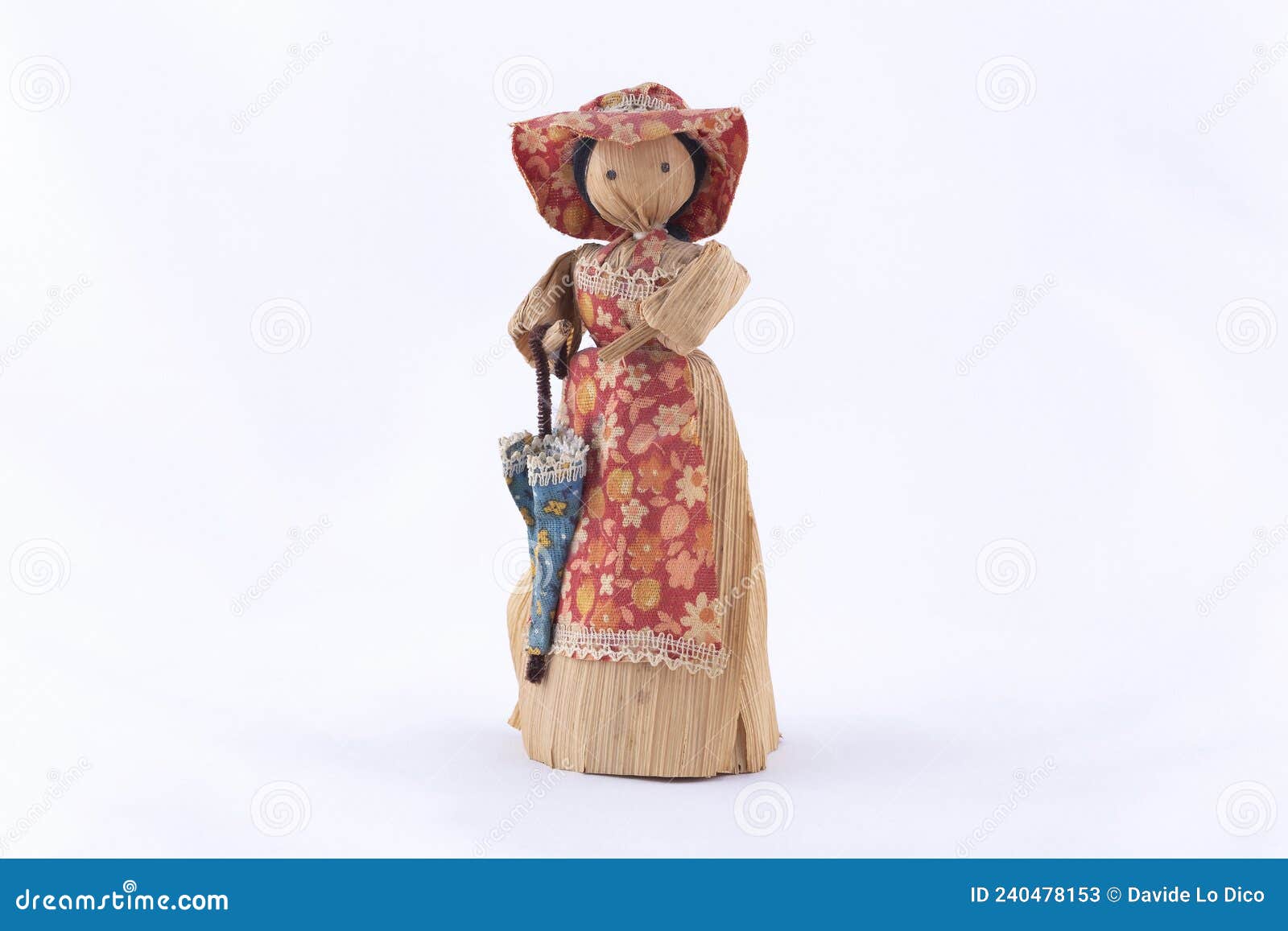 Handmade Corn Husk Doll stock image. Image of hair, background 240478153