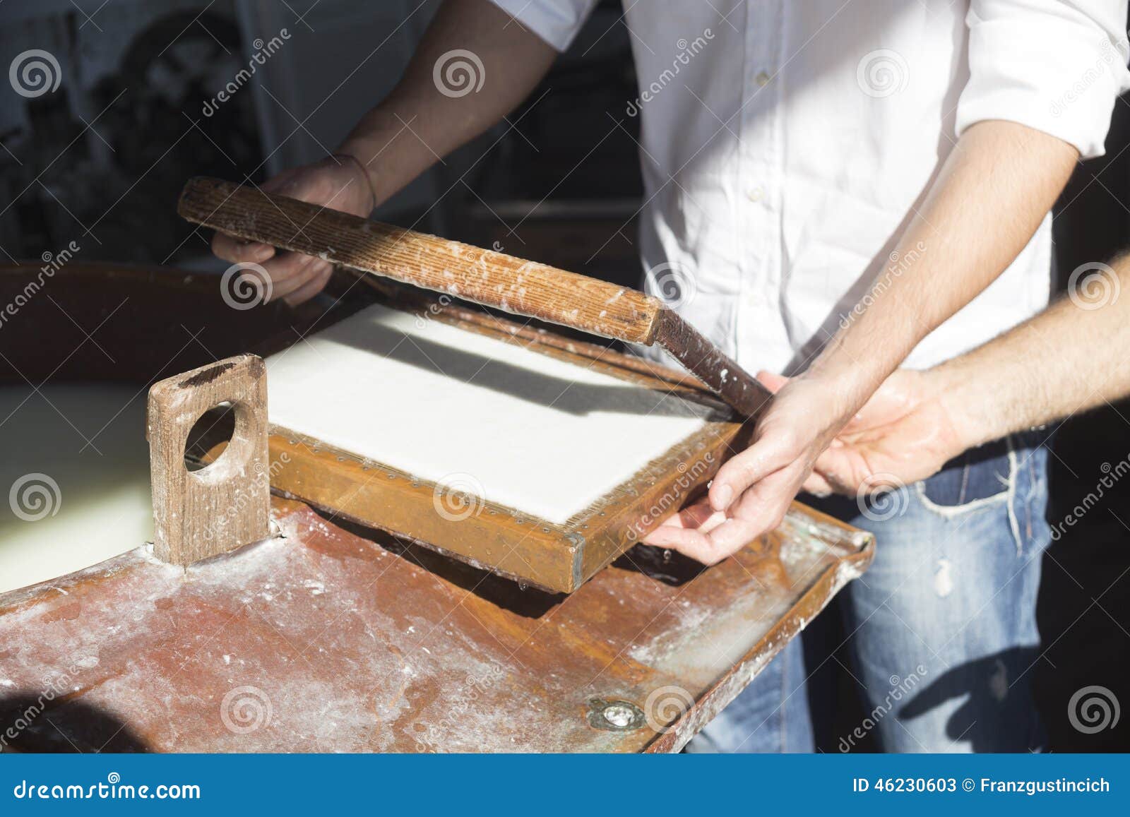 Handmade cotton paper stock image. Image of letters, piled 46230603