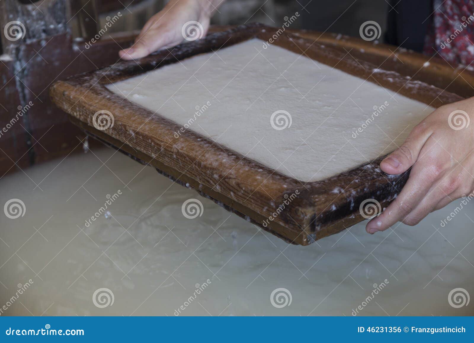 Handmade cotton paper stock photo. Image of pulping, product 46231356
