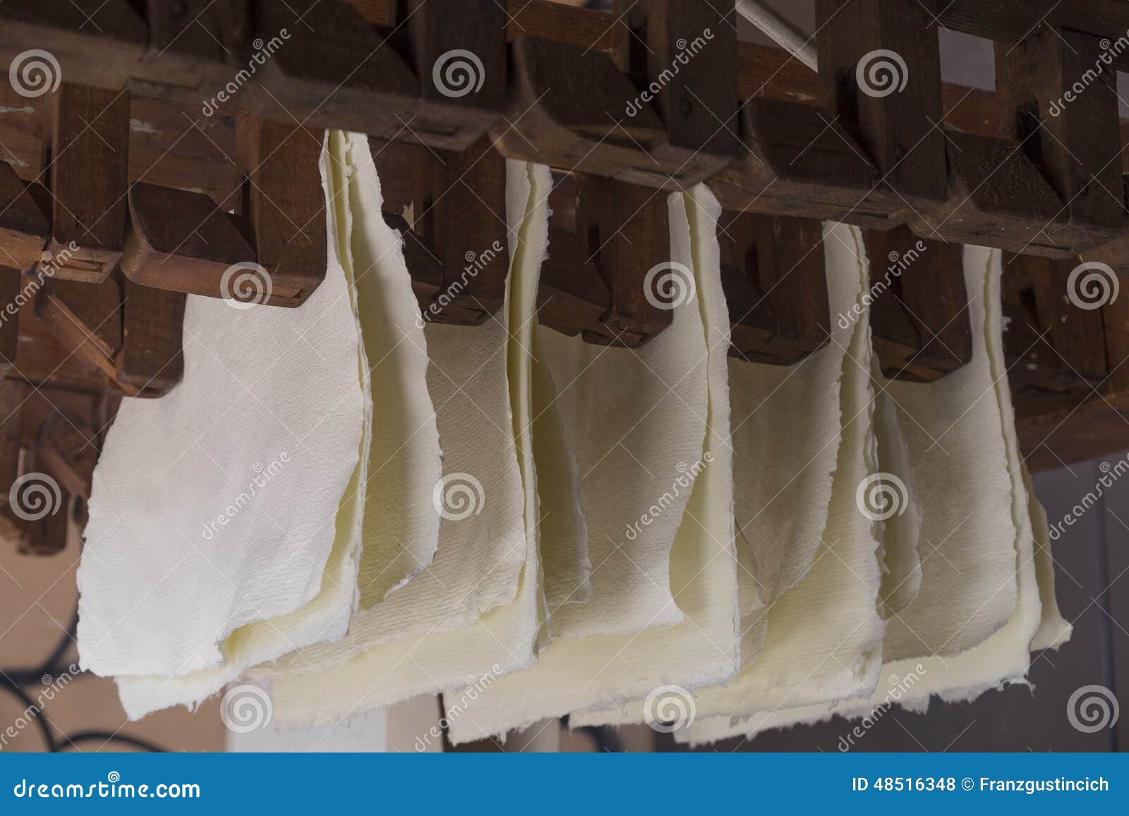 Handmade cotton paper stock photo. Image of process, recycle 48516348