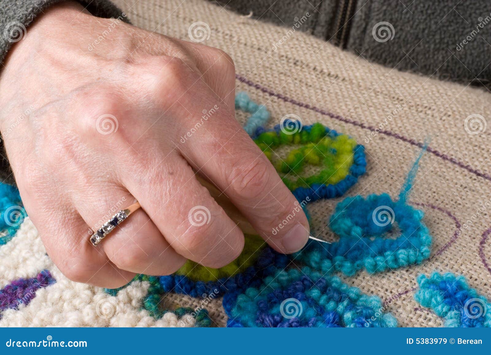 Handmade Craft Rug Hooking Stock Image Image of craft, atlantic 5383979