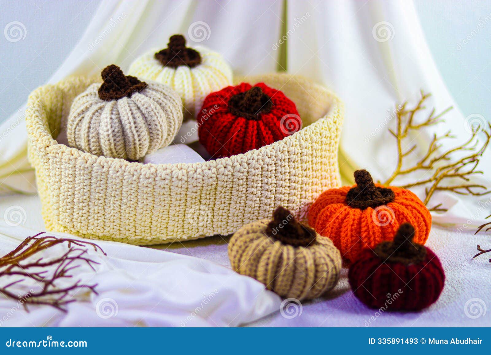 handmade crochet pumpkin, adding a cozy and charming touch to yourÂ autumnÂ dÃ©cor