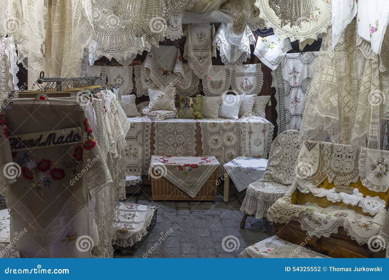 handmade curtains and tablecloths