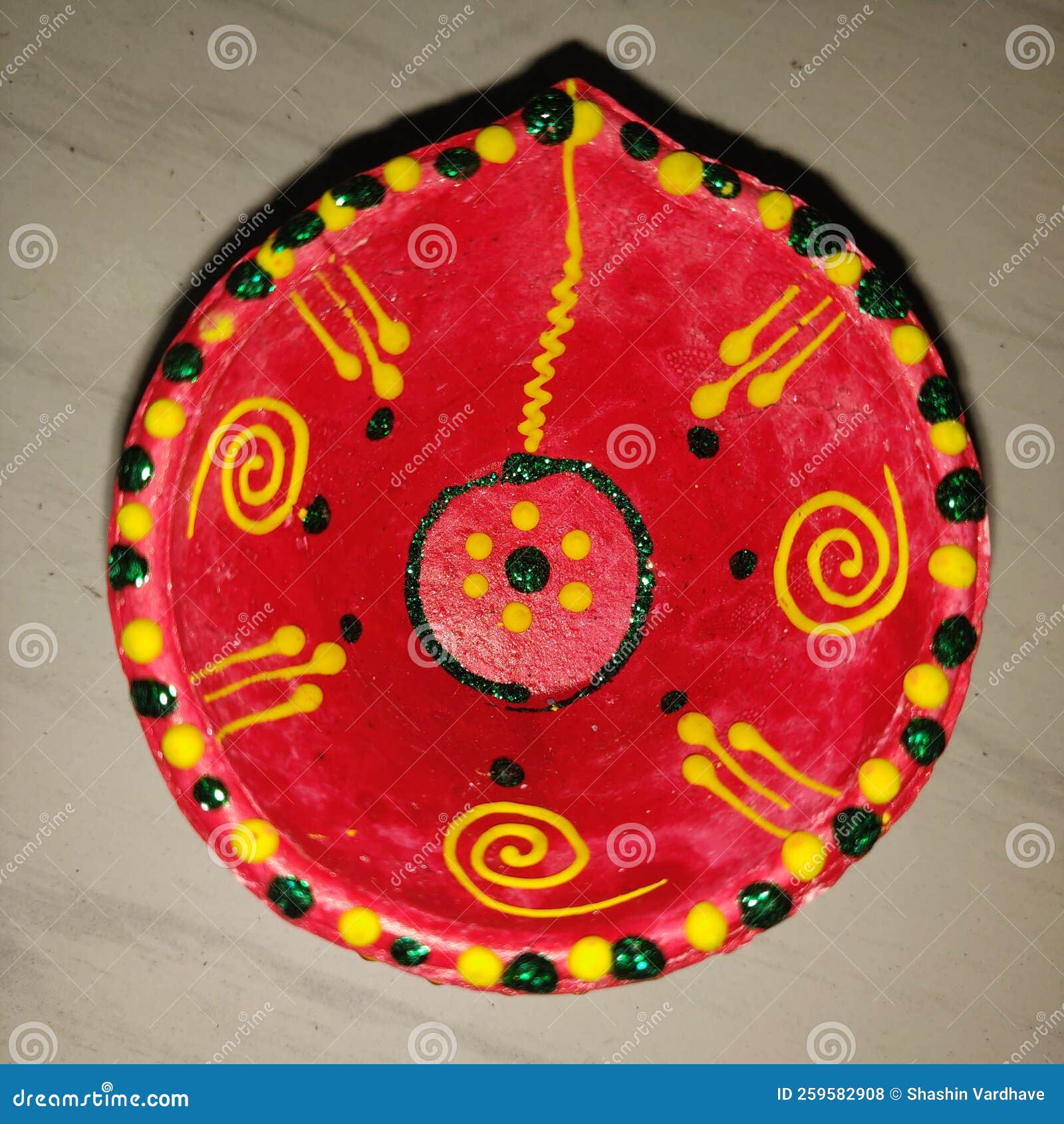Handmade Deewali Lamp, India Stock Photo Image of handmade, organ