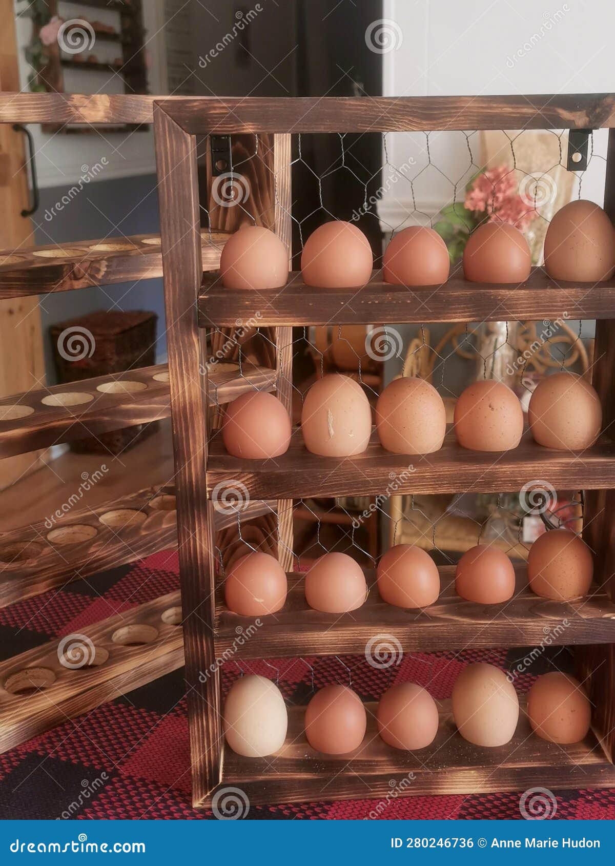 Egg Holder Tray- Countertop Stackable Egg Rack For Fresh Eggs