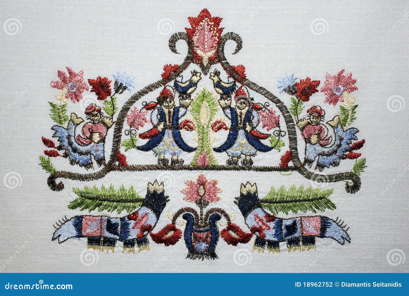 Handmade embroidery stock photo. Image of craft, close 18962752