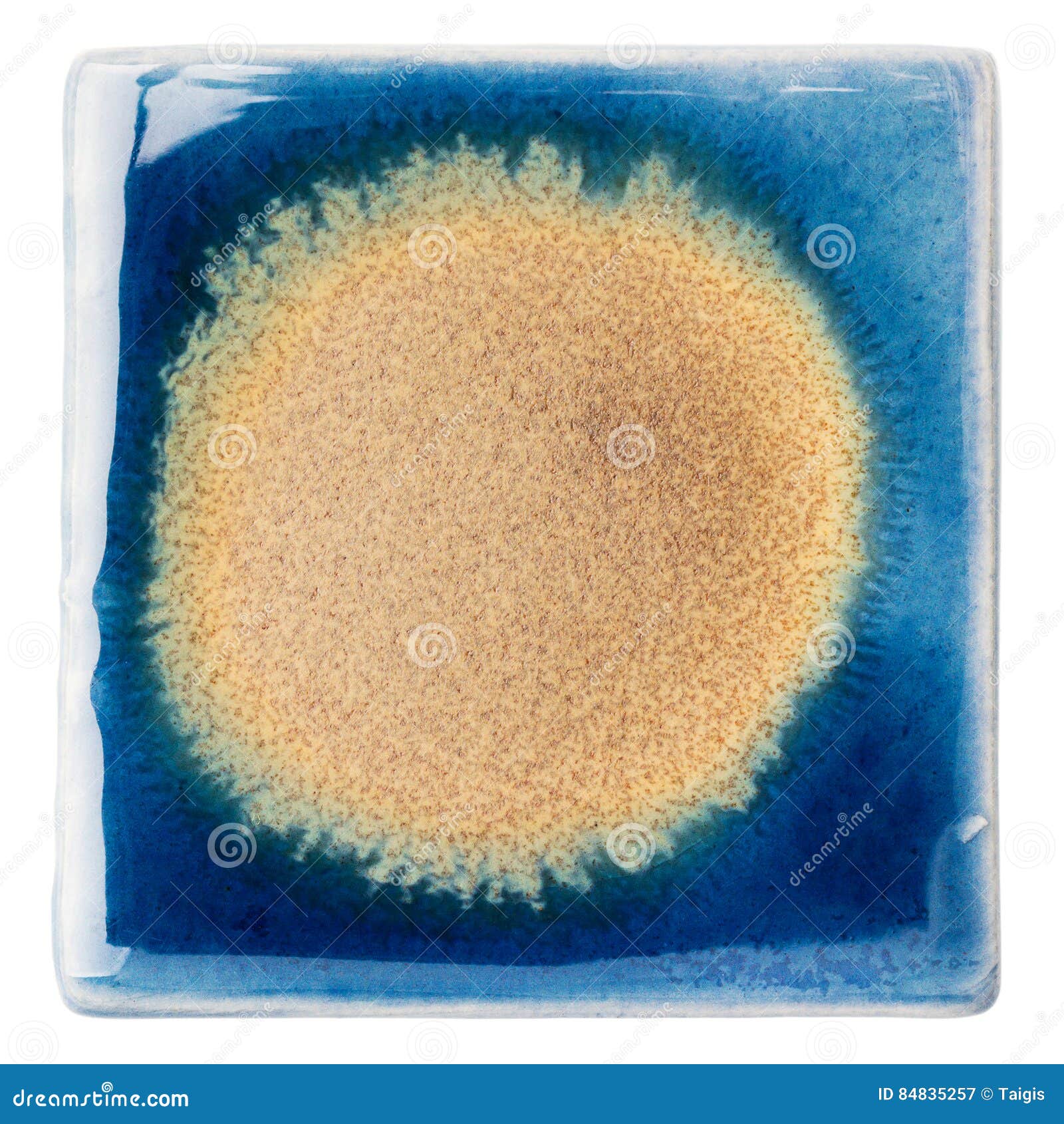 Handmade Glazed Ceramic Tile Stock Image Image of glazed, decorative