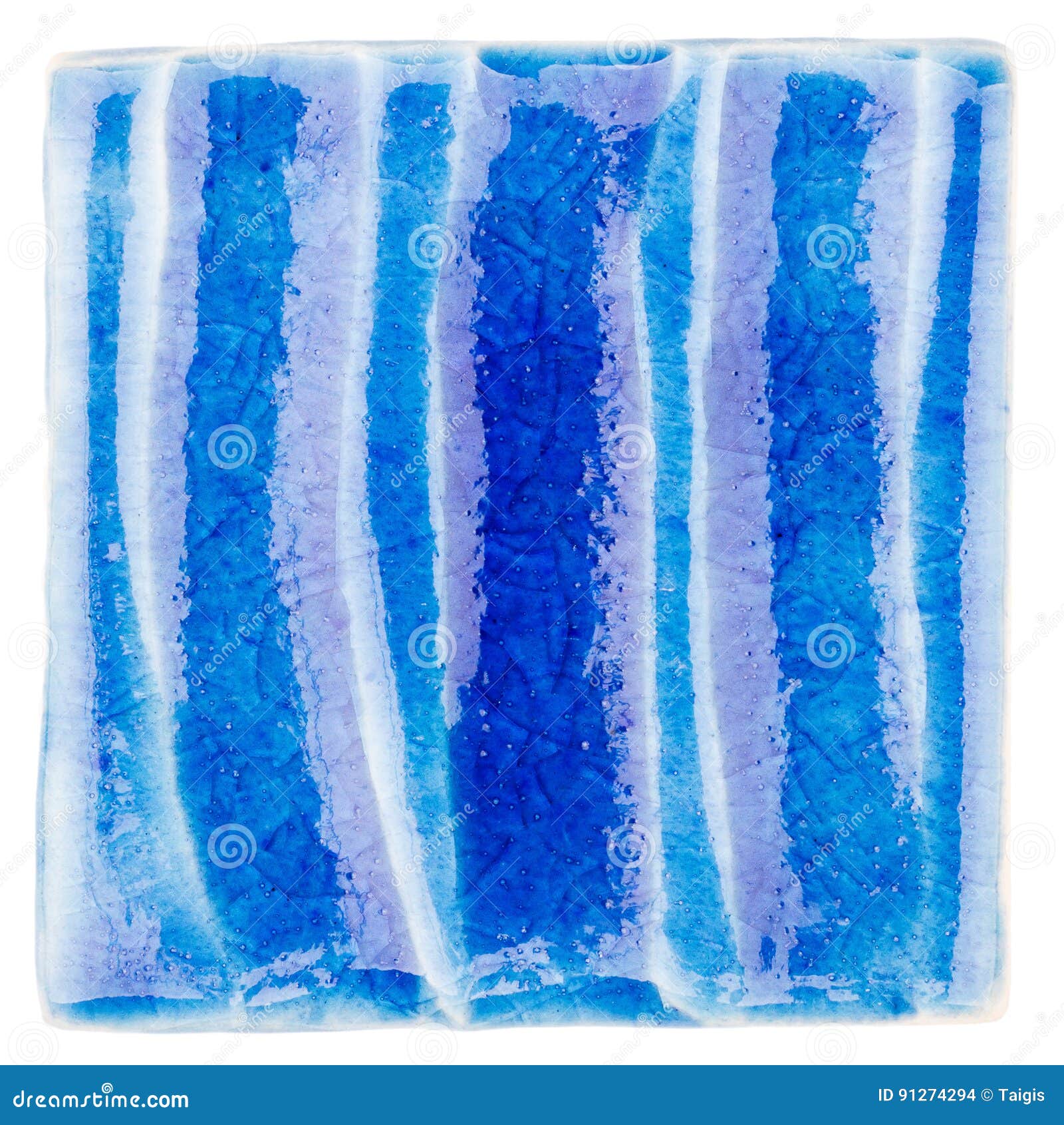 Handmade Glazed Ceramic Tile Stock Photo Image of clay, pottery 91274294