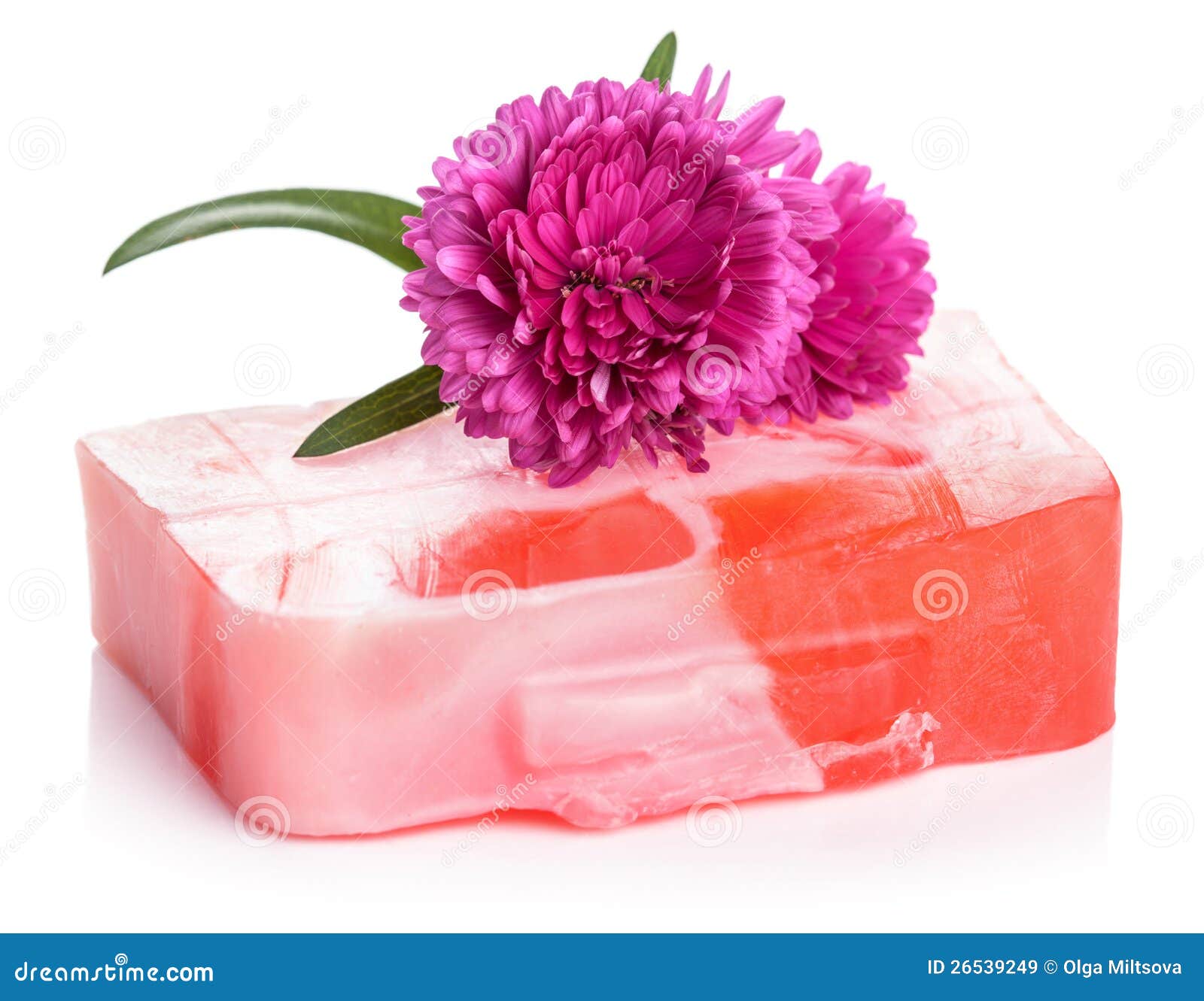 Handmade Herbal Soap Isolated Stock Image Image of herb, care 26539249