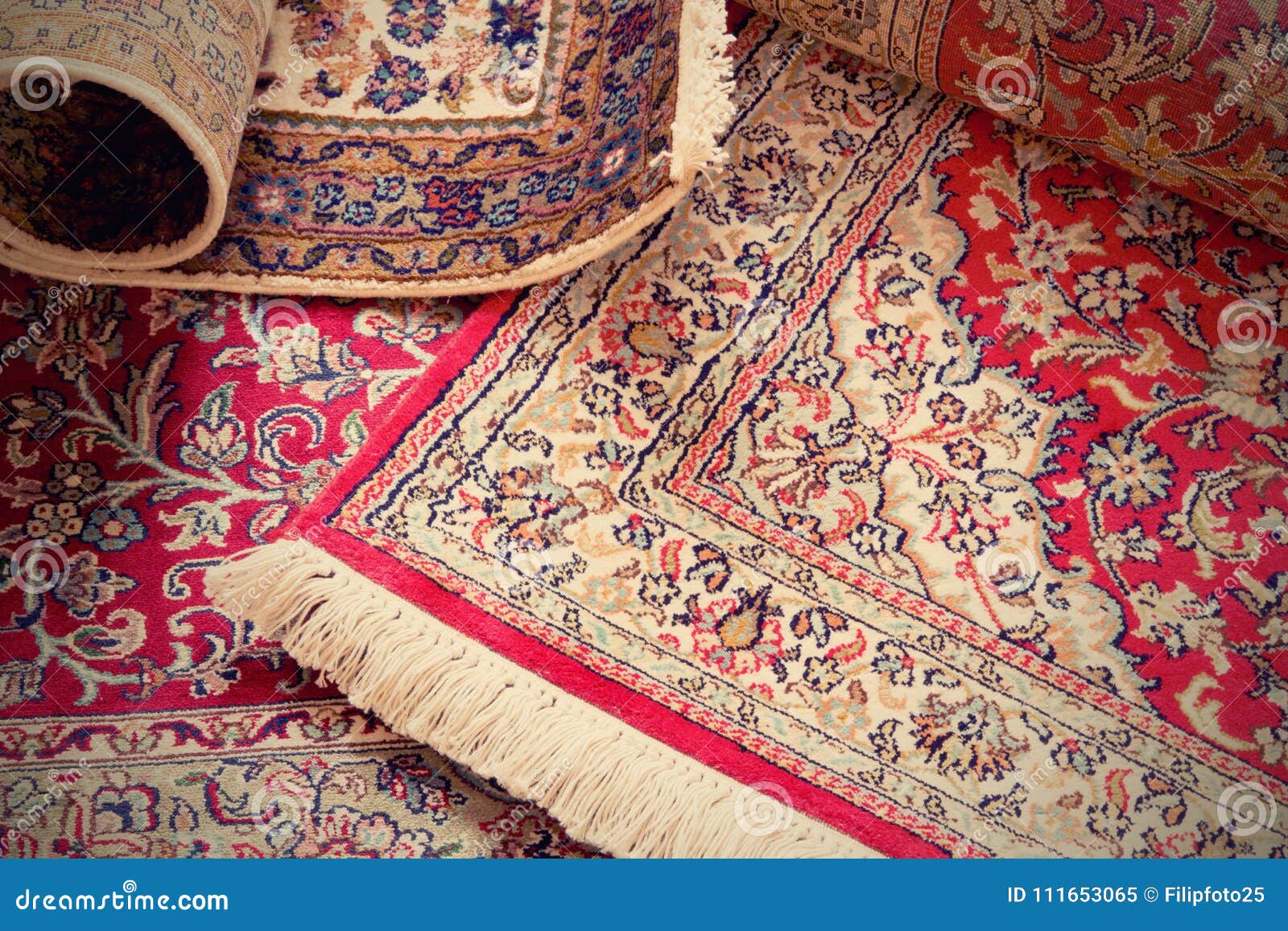 Handmade Kashmir Silk Carpets Stock Image - Image of kashmir, wool