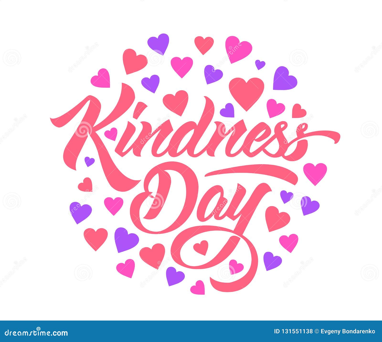 World Kindness Day Handmade Lettering Stock Illustration Illustration Of Funny Kindness