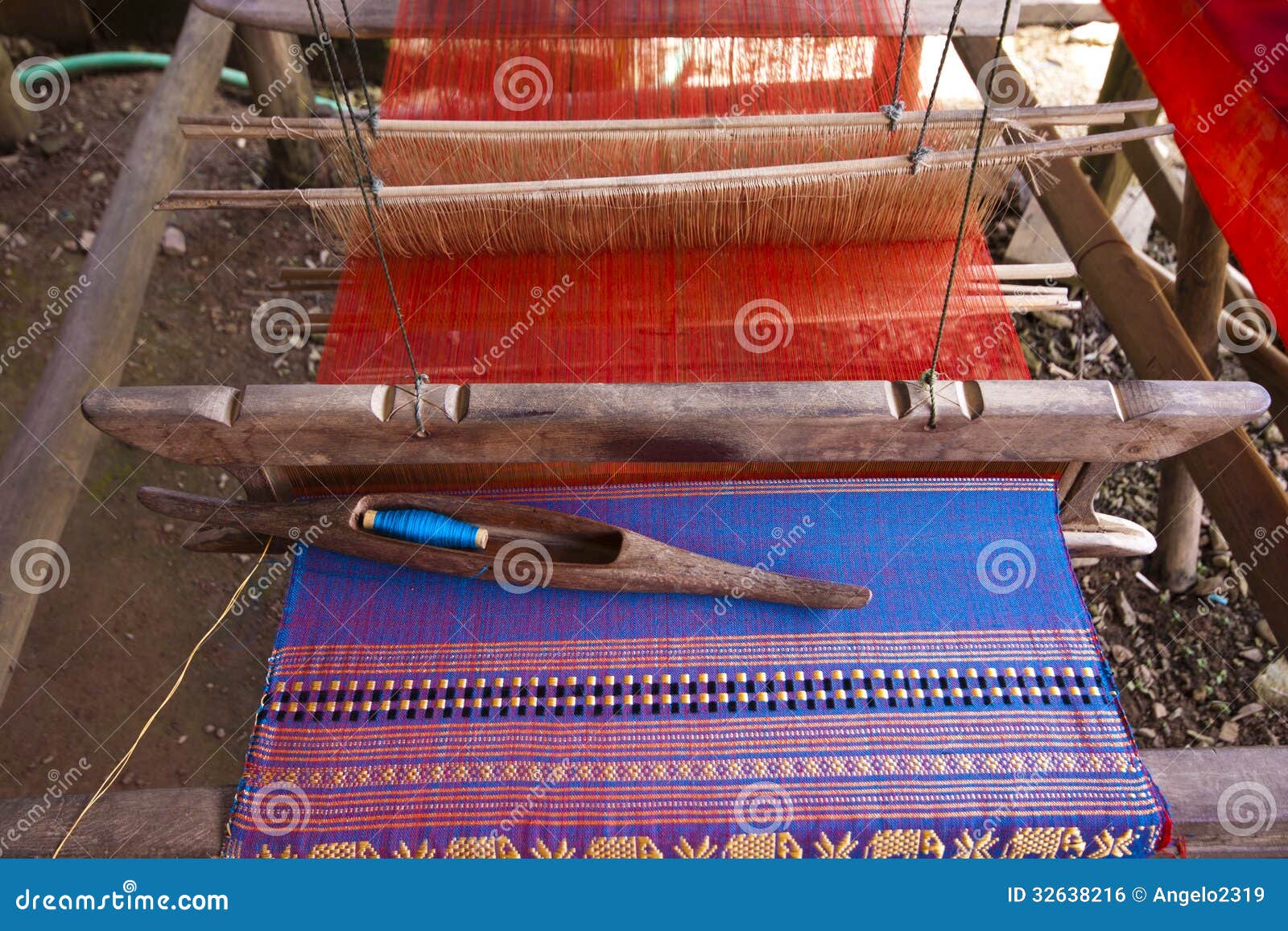 Handmade loom stock photo. Image of activity, color, spool 32638216