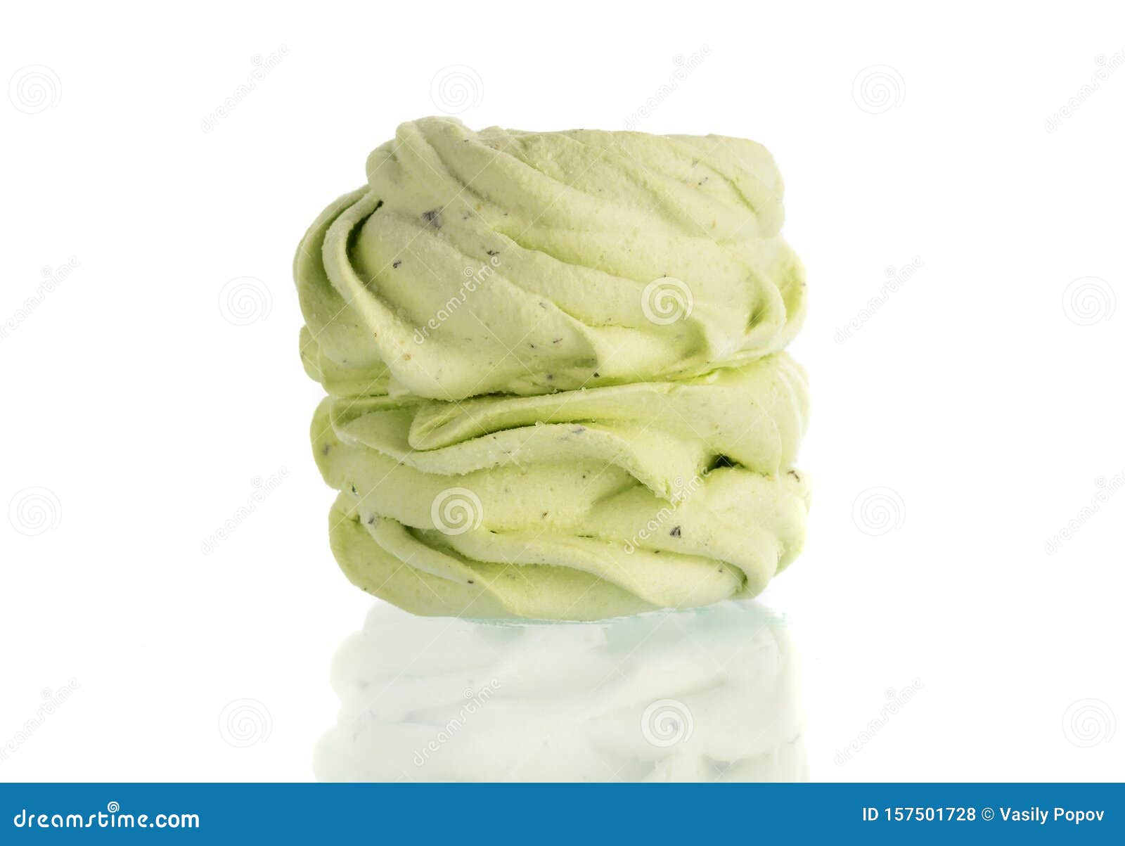 Handmade Marshmallows from Natural Ingredients Isolated Stock Photo