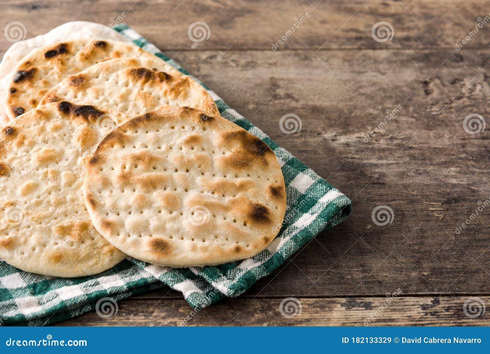 handmade matzah for jewish passover