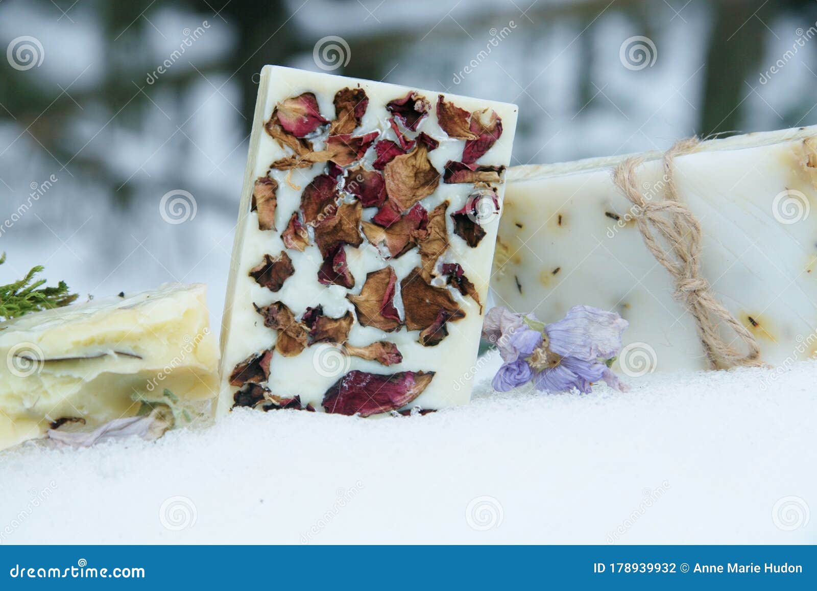 handmade natural soaps and soft made with dried flowers and herbs herbalism