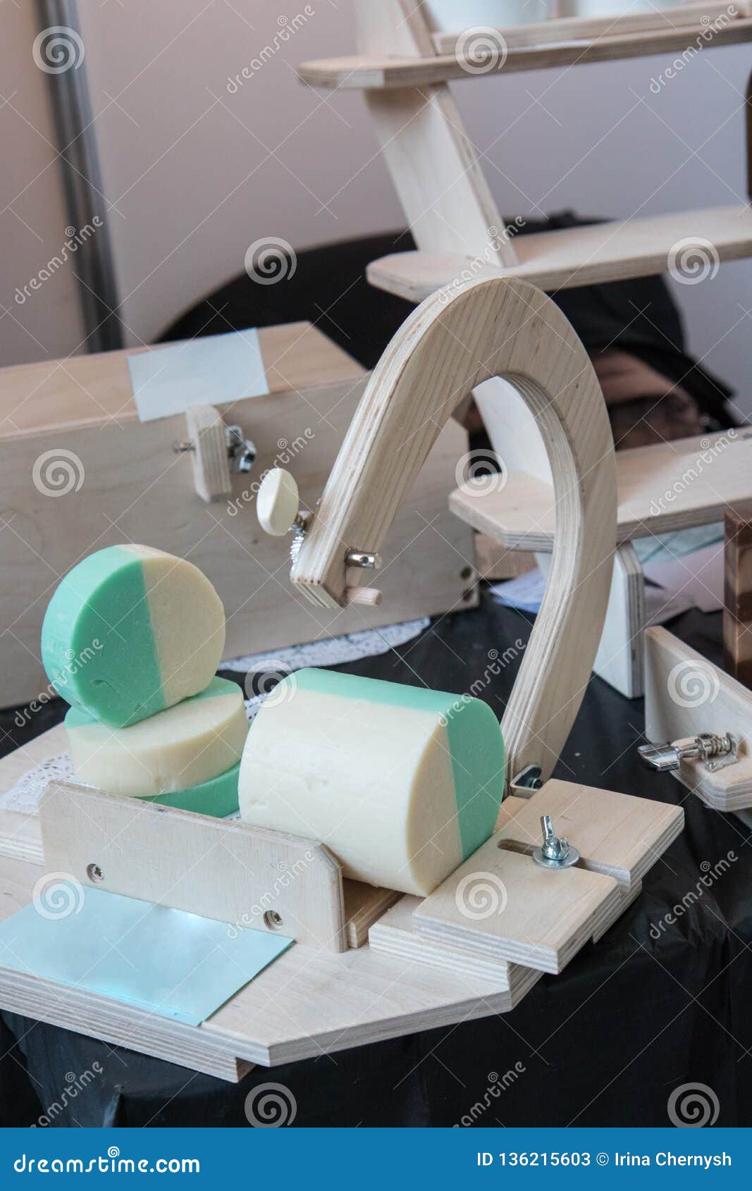 Handmade Organic Soap on Cutting Tool Stock Image Image of herbal